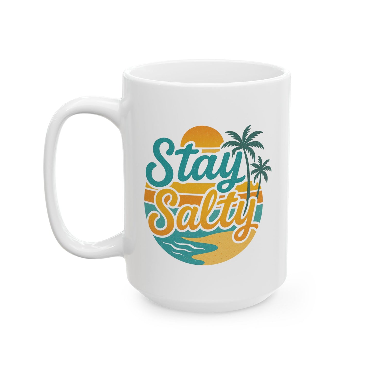 Beach Vibes Ceramic Mug - Stay Salty -