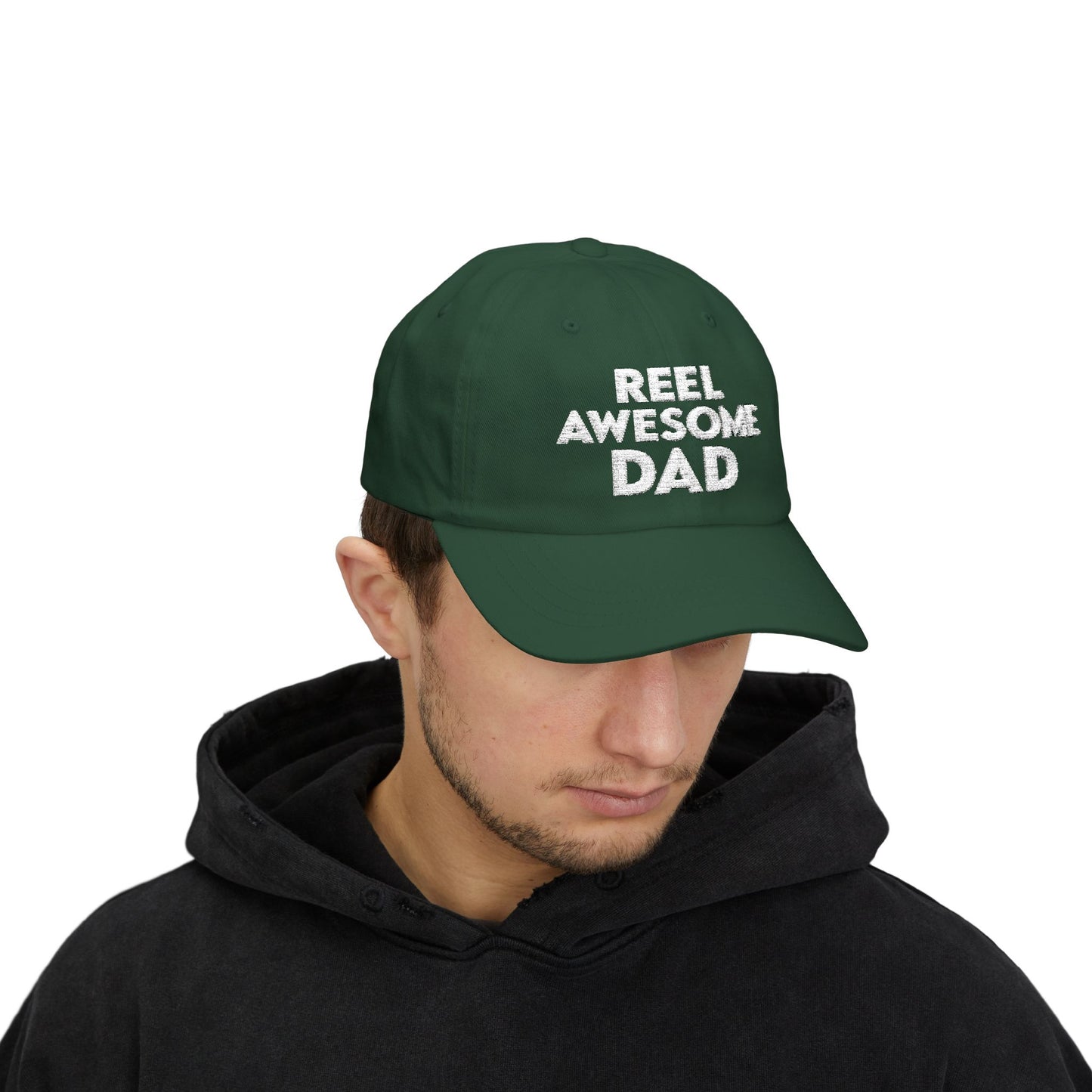 Reel Awesome Dad Cap - Perfect Gift for Dad, Casual Wear, Outdoor Activities, Birthday, Dad's Day