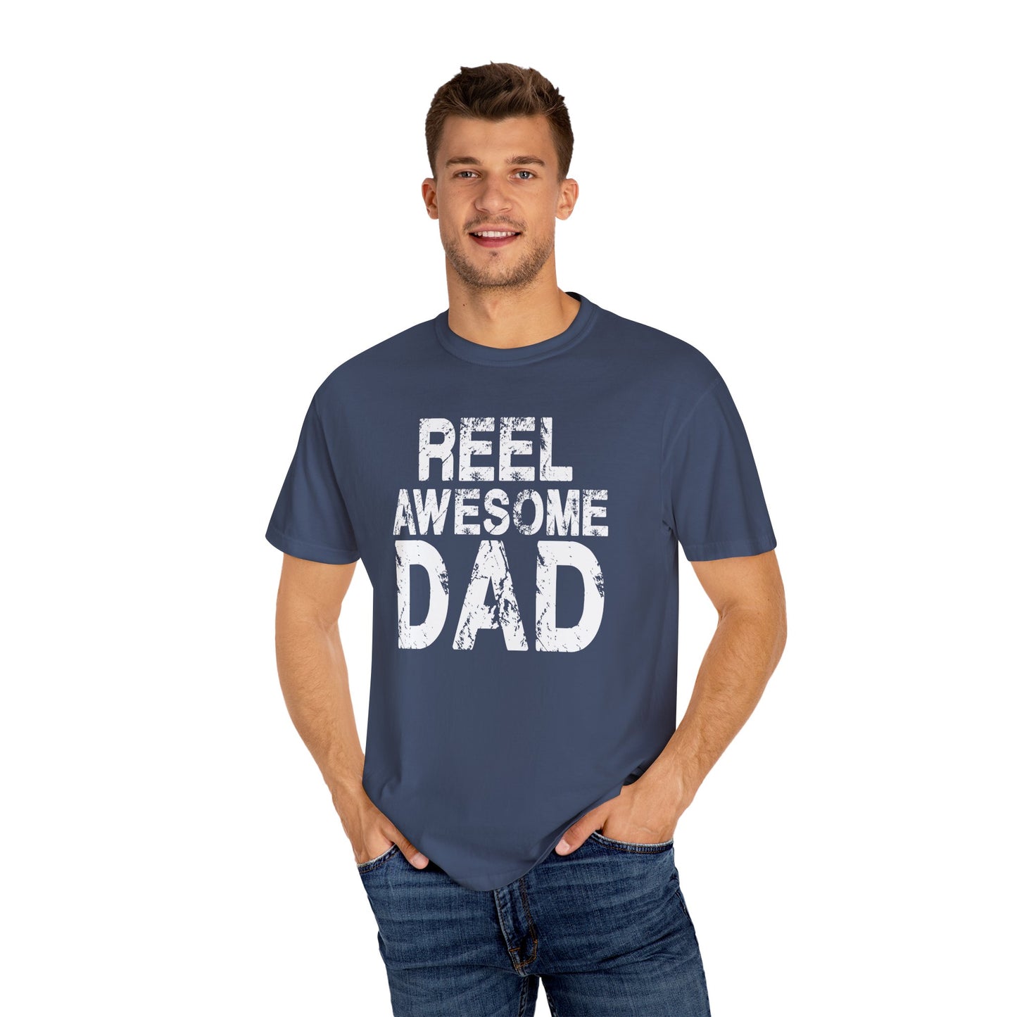 Reel Awesome Dad T-Shirt, Unisex Gift, Father's Day Tee, Casual Wear, Fishing Enthusiast Shirt, Dad Gift Idea
