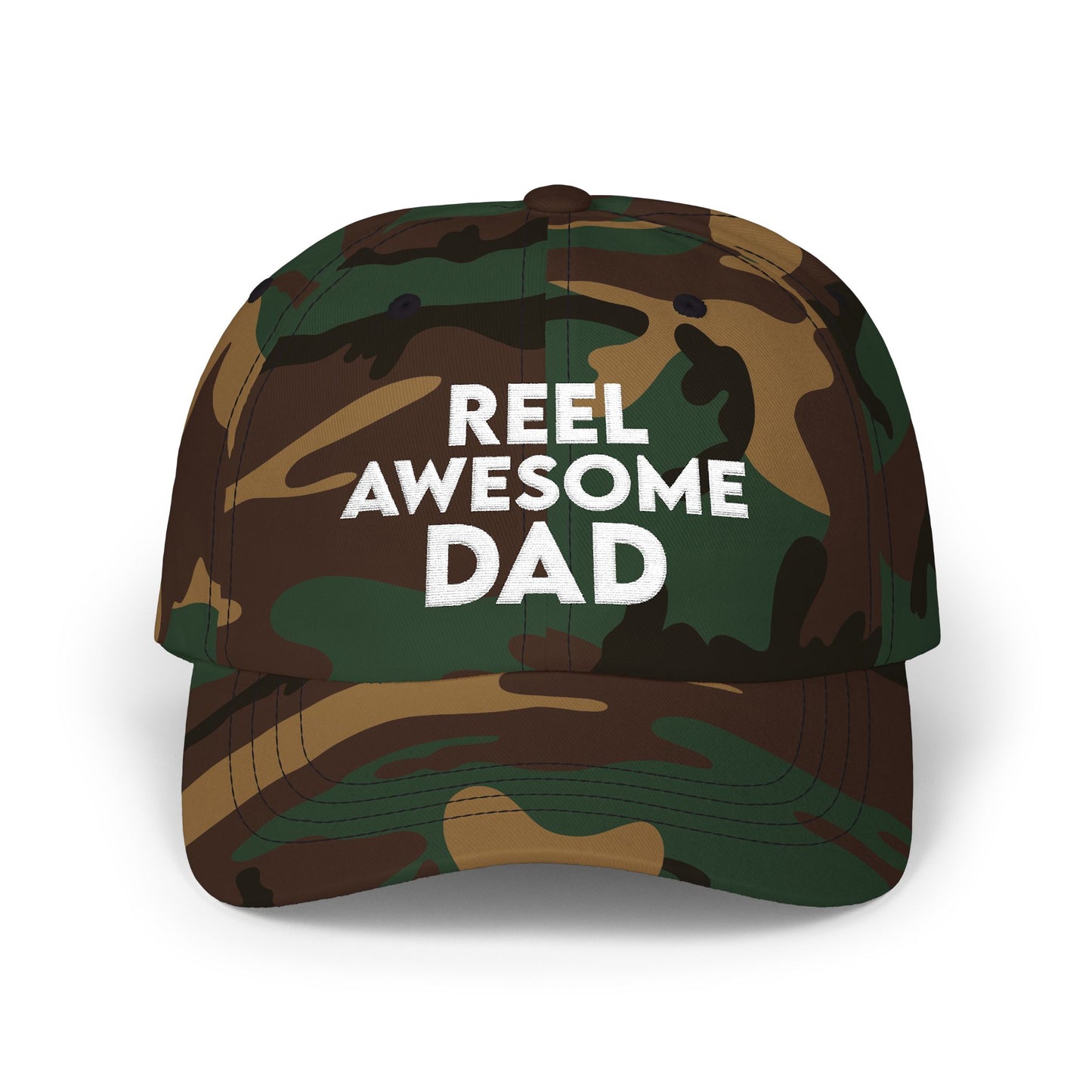 Reel Awesome Dad Cap - Perfect Gift for Dad, Casual Wear, Outdoor Activities, Birthday, Dad's Day