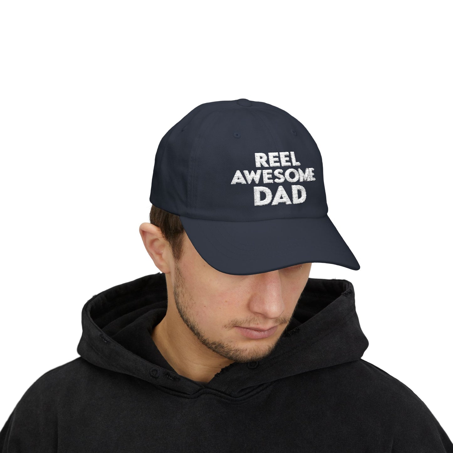 Reel Awesome Dad Cap - Perfect Gift for Dad, Casual Wear, Outdoor Activities, Birthday, Dad's Day