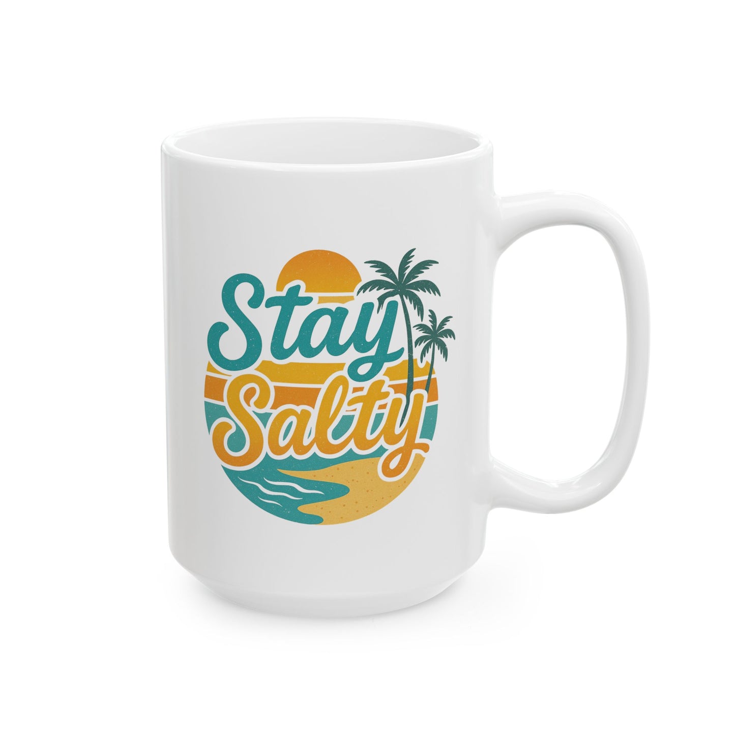 Beach Vibes Ceramic Mug - Stay Salty -