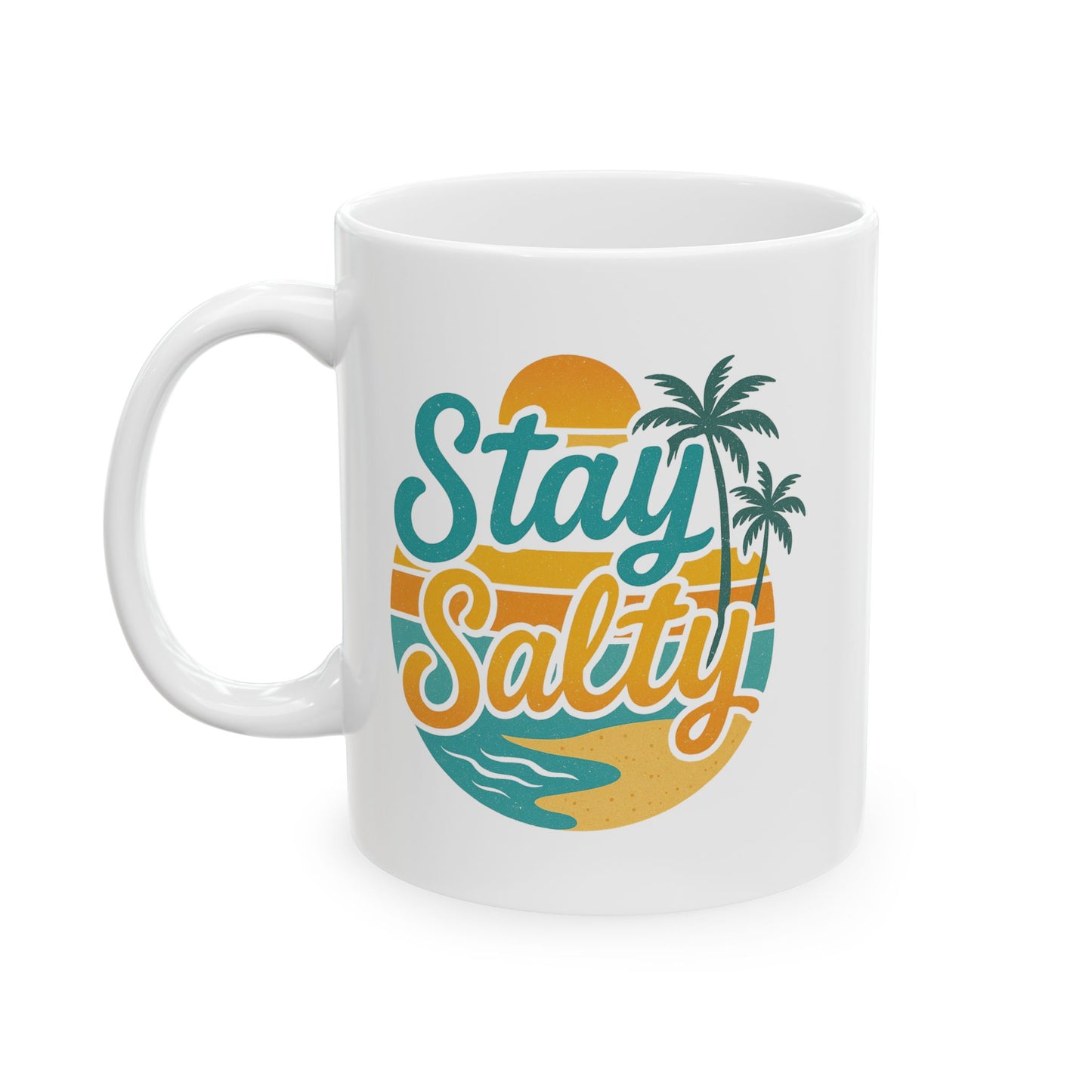 Beach Vibes Ceramic Mug - Stay Salty -