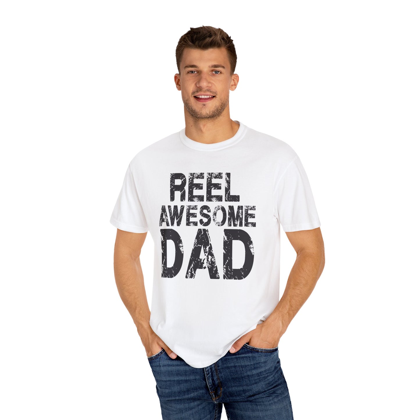 Reel Awesome Dad T-Shirt, Unisex Gift, Father's Day Tee, Casual Wear, Fishing Enthusiast Shirt, Dad Gift Idea