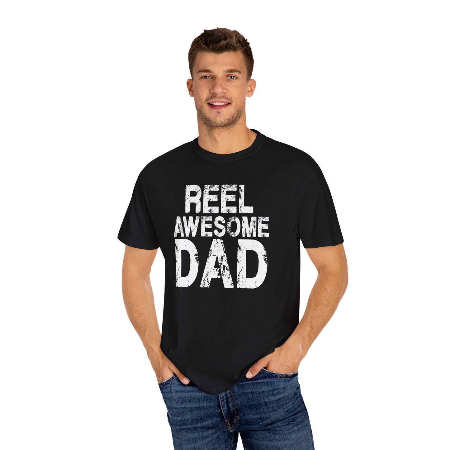 Reel Awesome Dad T-Shirt, Unisex Gift, Father's Day Tee, Casual Wear, Fishing Enthusiast Shirt, Dad Gift Idea