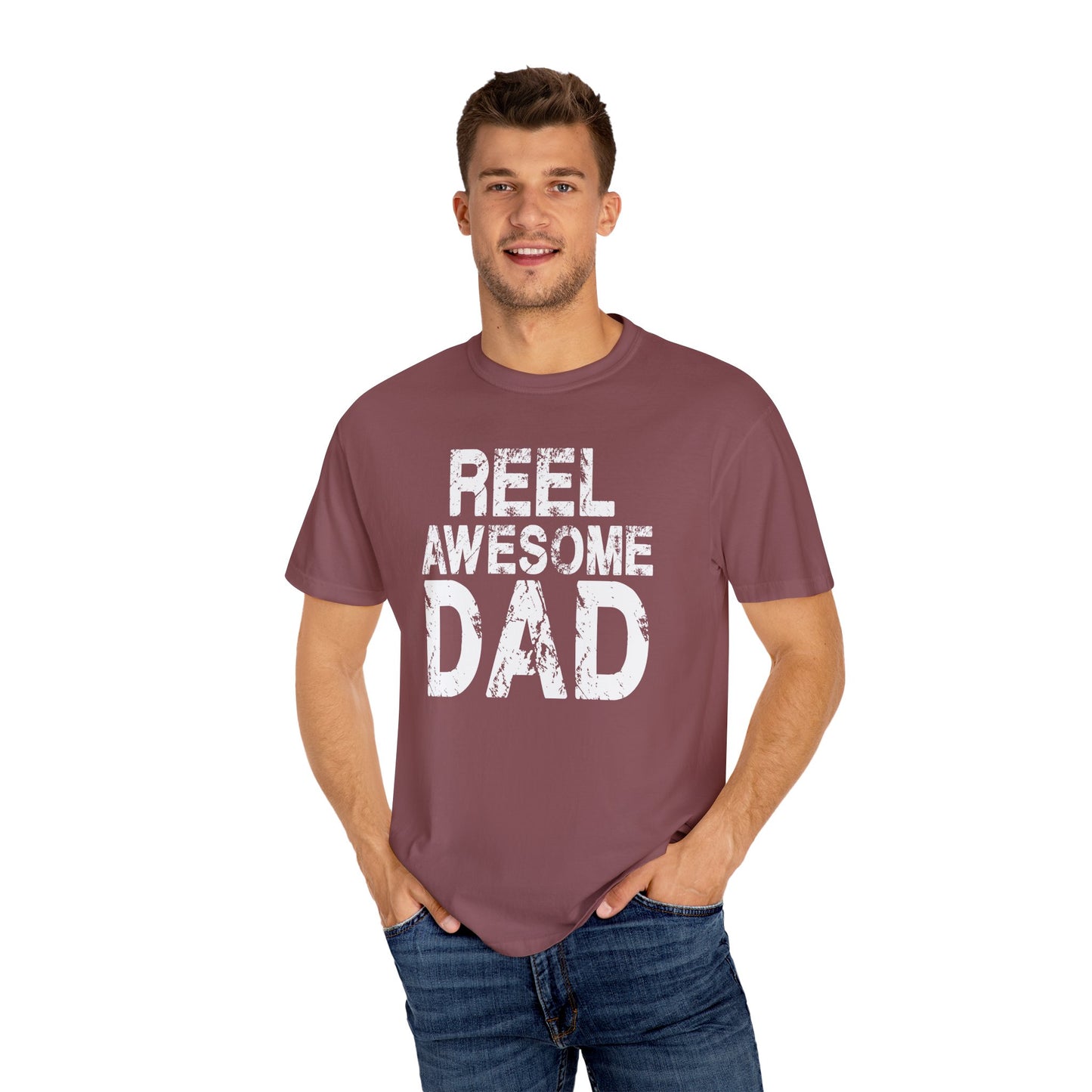 Reel Awesome Dad T-Shirt, Unisex Gift, Father's Day Tee, Casual Wear, Fishing Enthusiast Shirt, Dad Gift Idea