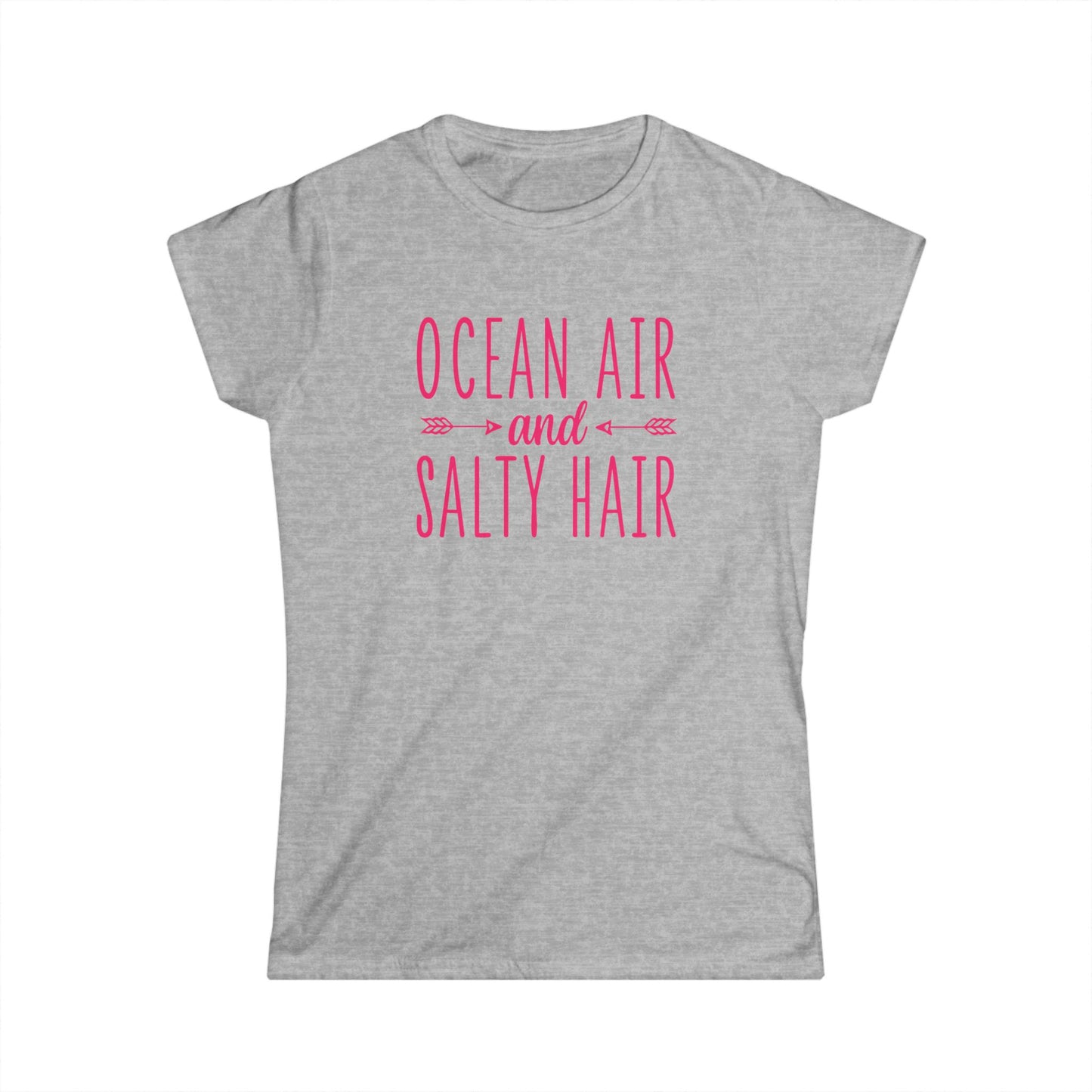 Women's Softstyle Tee Ocean Air and Salty Hair