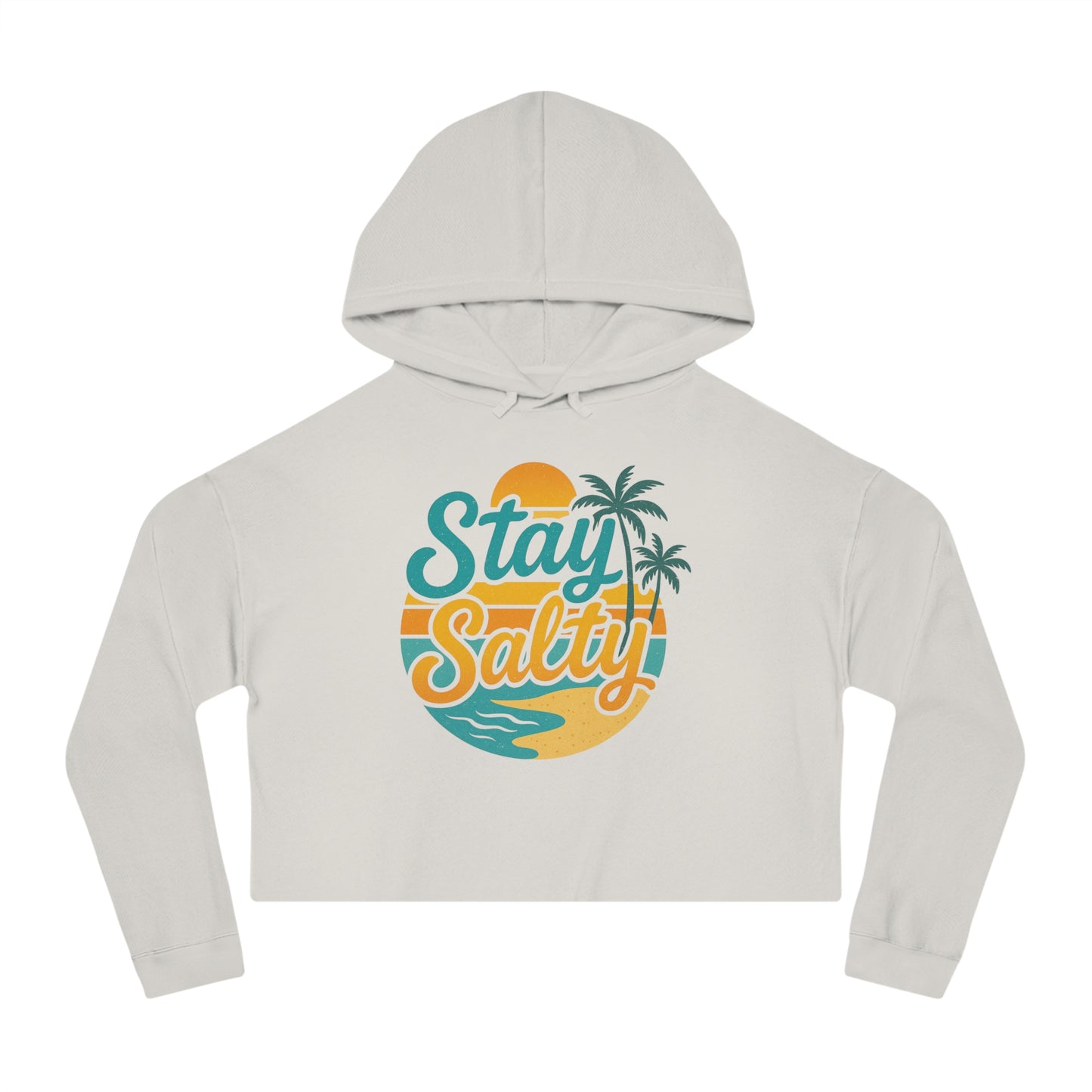 Women’s Cropped Hooded Sweatshirt - Stay Salty -