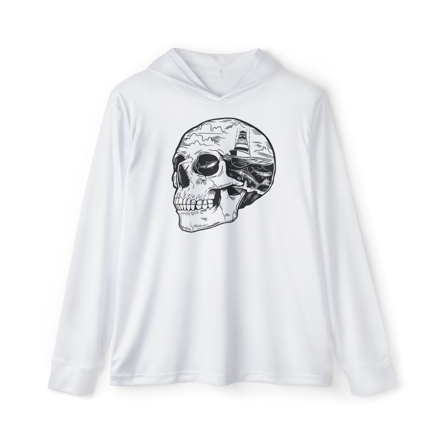 Skull & Tuna Men's UPF 50 Hoodie, Fishing Apparel, Outdoor Hoodie,