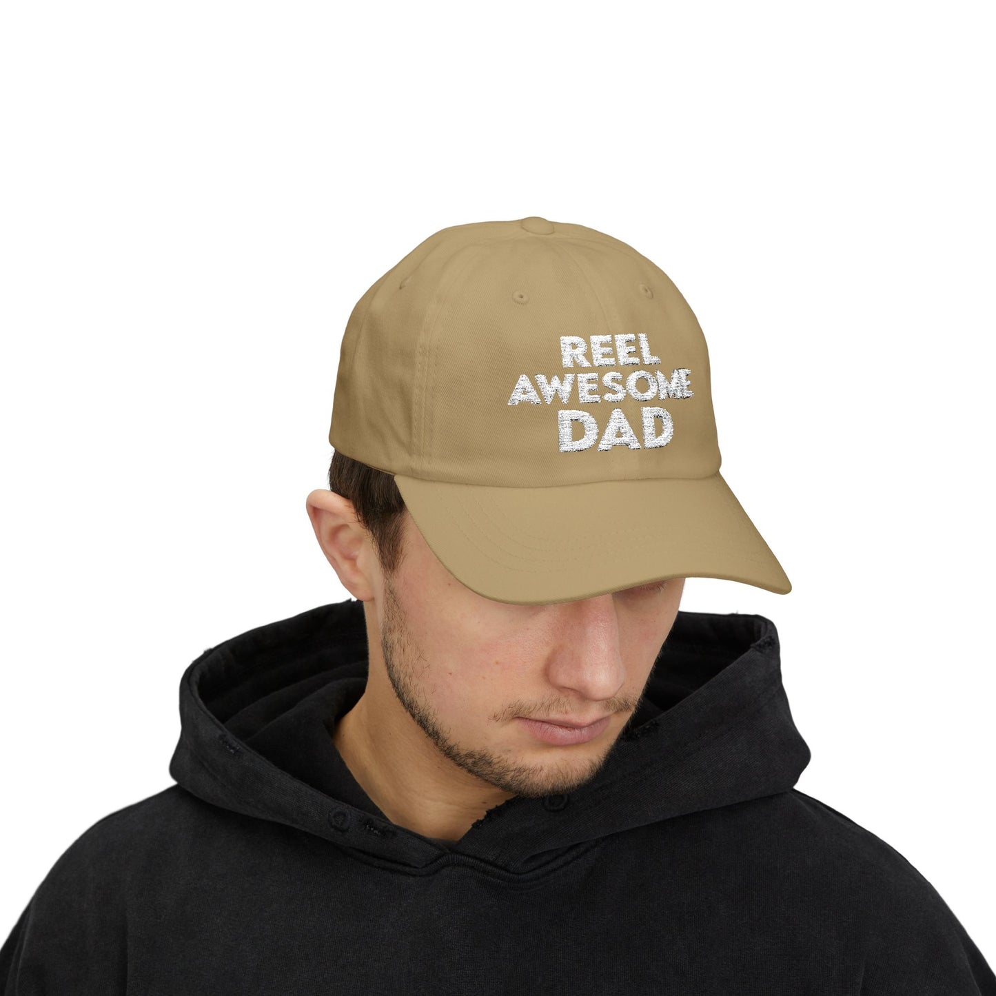 Reel Awesome Dad Cap - Perfect Gift for Dad, Casual Wear, Outdoor Activities, Birthday, Dad's Day