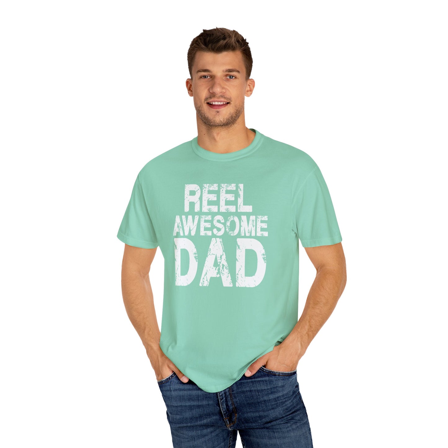 Reel Awesome Dad T-Shirt, Unisex Gift, Father's Day Tee, Casual Wear, Fishing Enthusiast Shirt, Dad Gift Idea