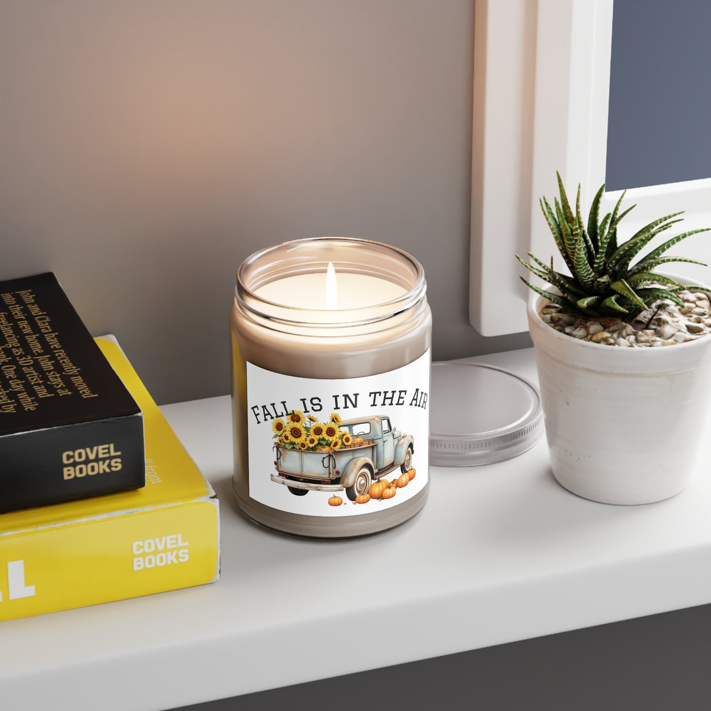 Fall-Themed Soy Candle