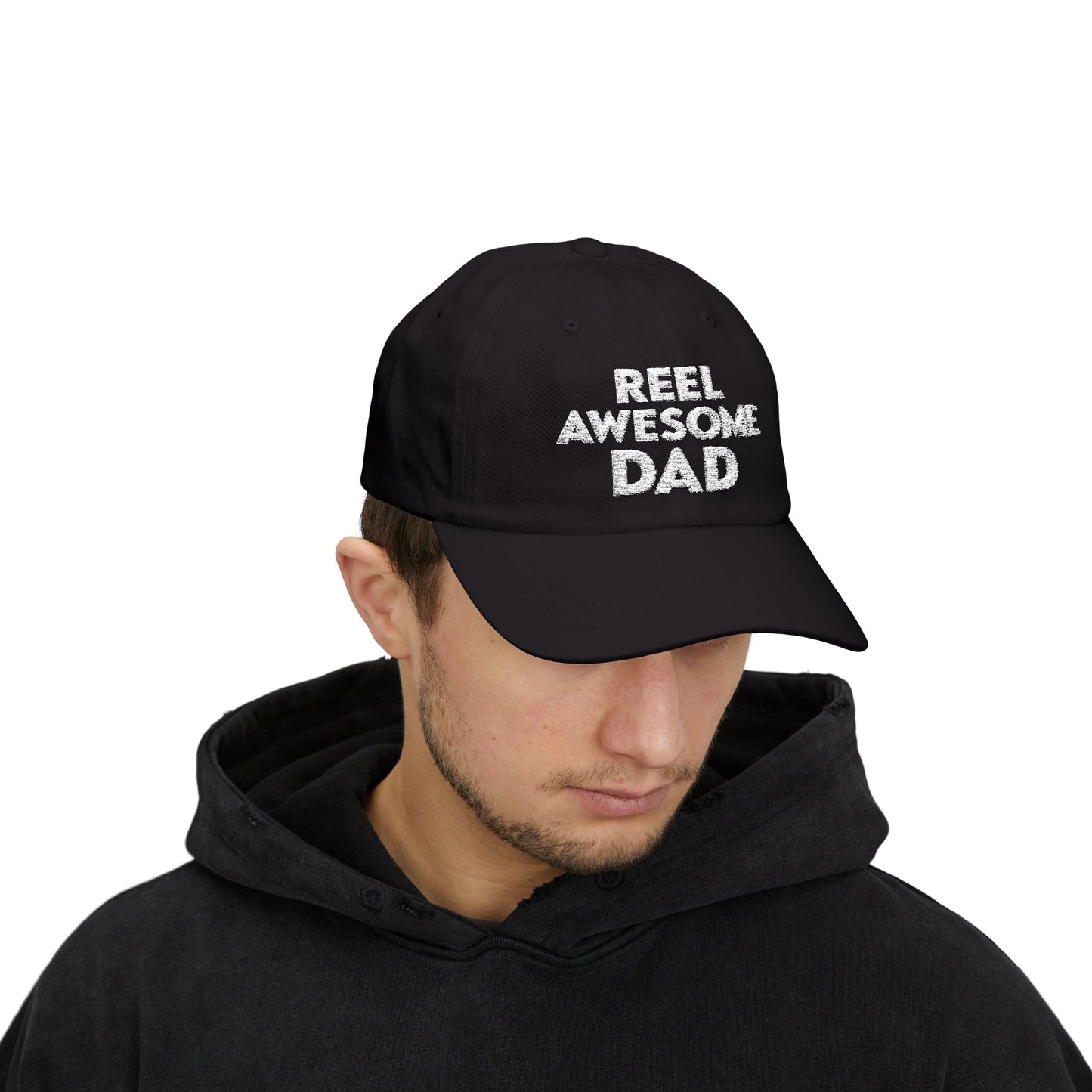 Reel Awesome Dad Cap - Perfect Gift for Dad, Casual Wear, Outdoor Activities, Birthday, Dad's Day