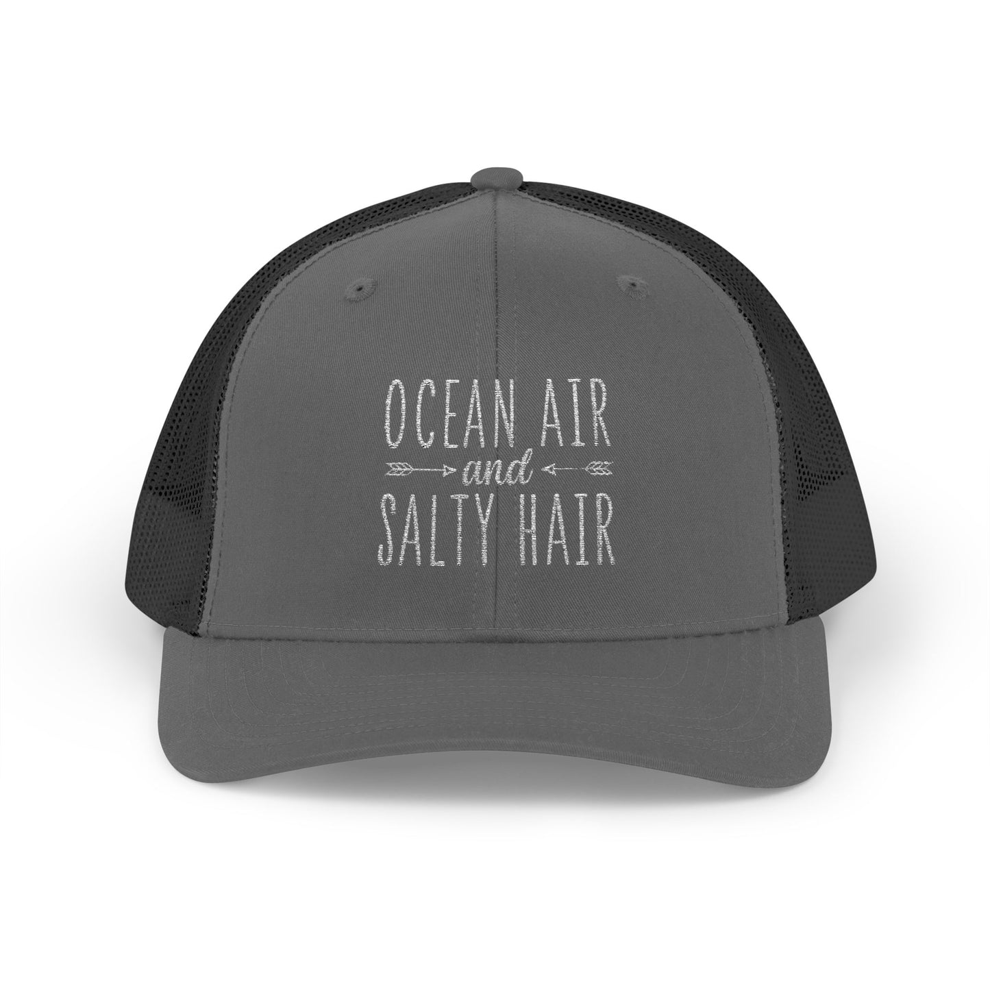 Snapback Trucker Cap -Ocean Air & Salty Hair-