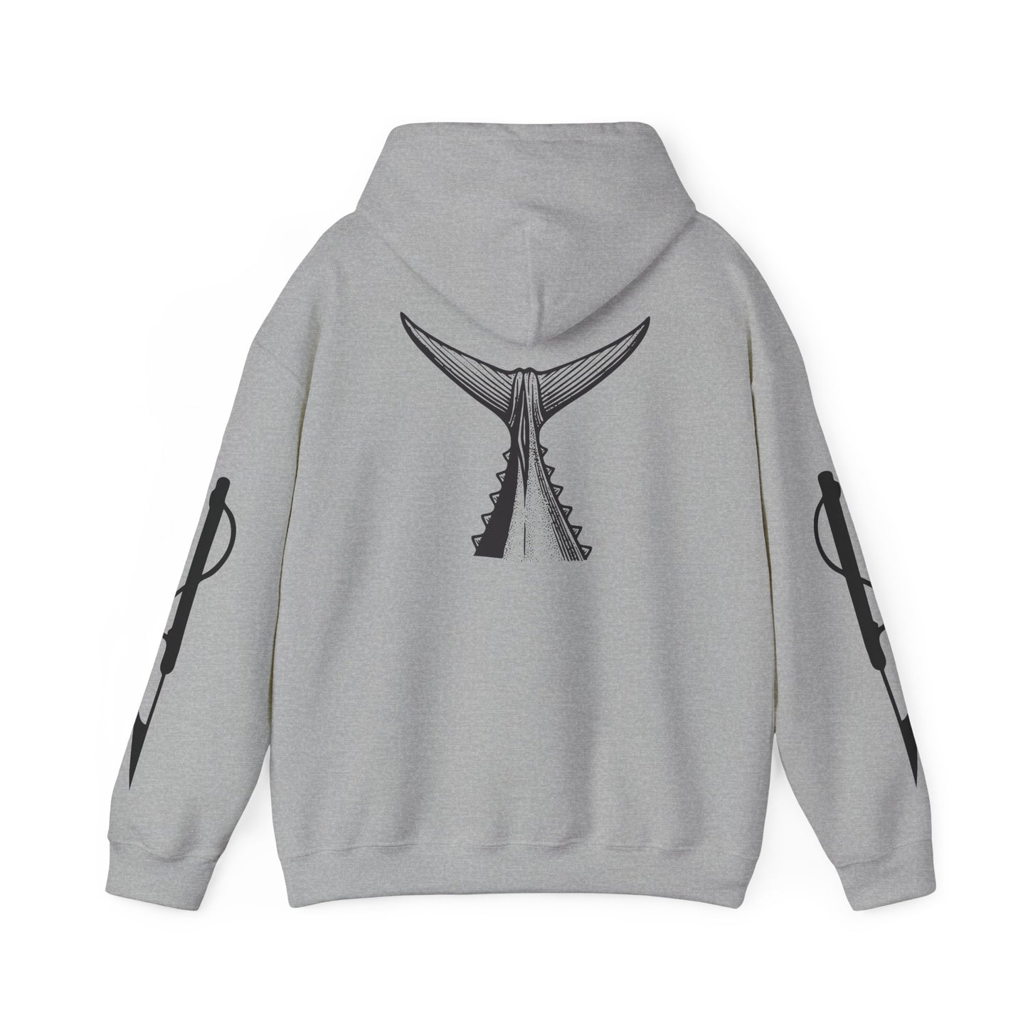 Vintage Tuna Illustration Fishing Hoodie