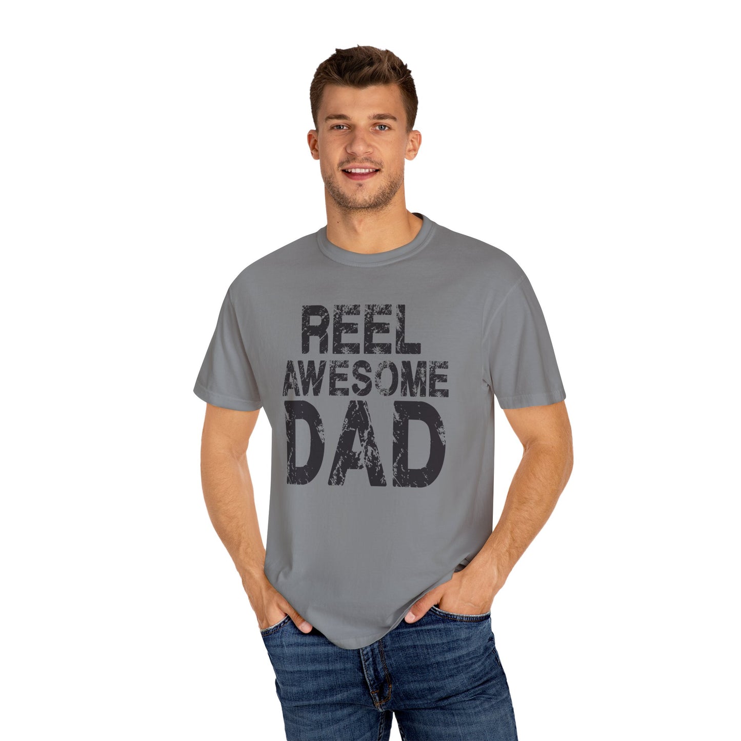 Reel Awesome Dad T-Shirt, Unisex Gift, Father's Day Tee, Casual Wear, Fishing Enthusiast Shirt, Dad Gift Idea
