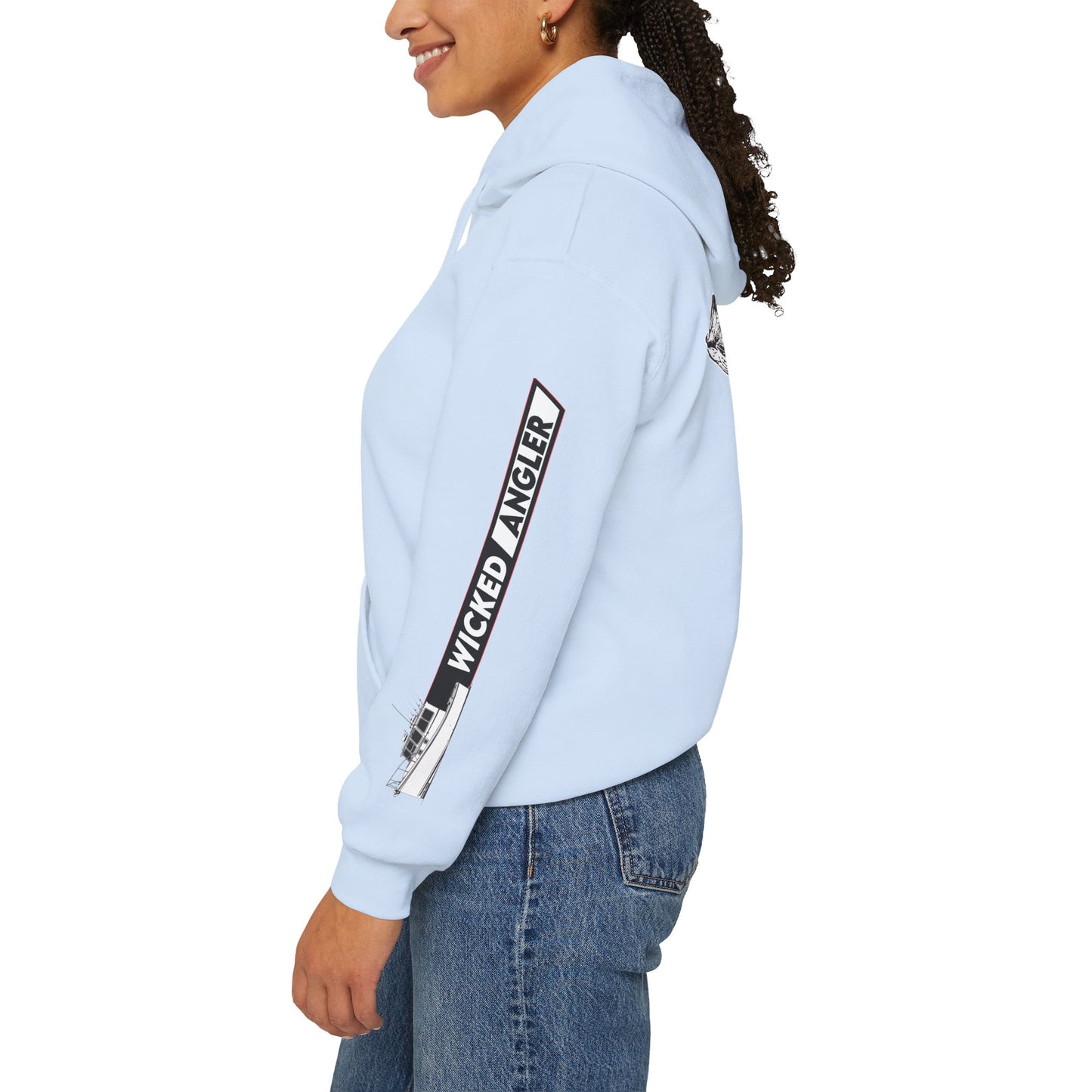 Wicked Angler Fishing Hoodie – Vintage Fish Graphic Pullover