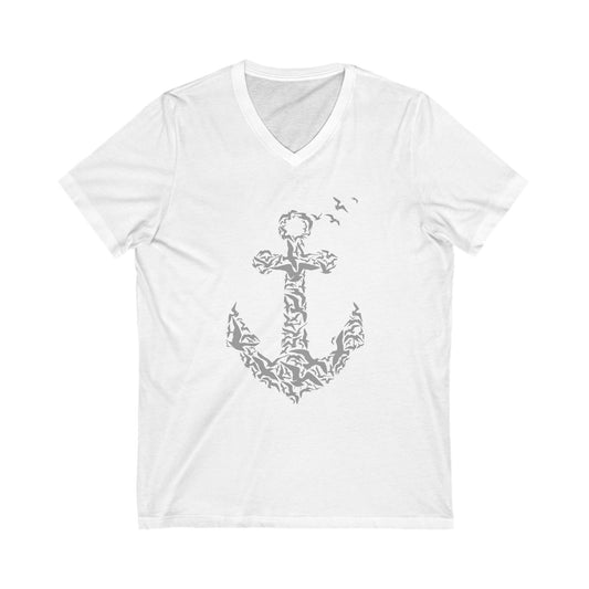 Nautical Anchor V-Neck Tee