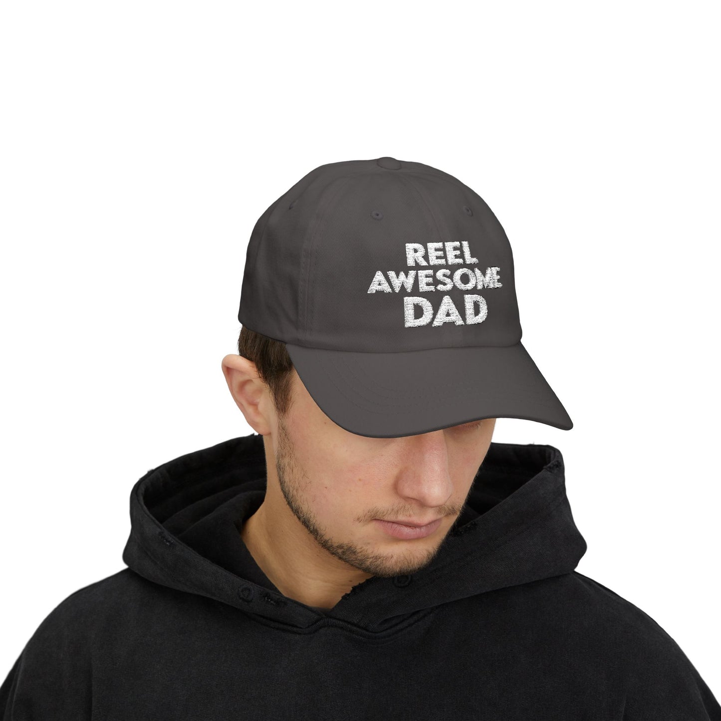 Reel Awesome Dad Cap - Perfect Gift for Dad, Casual Wear, Outdoor Activities, Birthday, Dad's Day