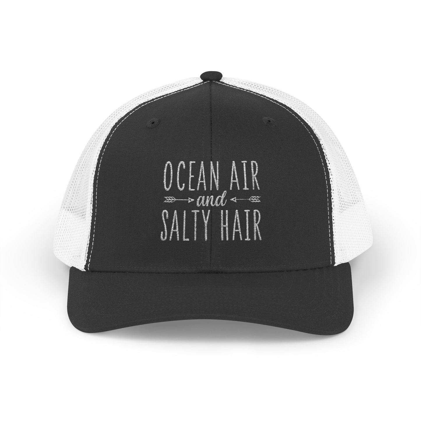 Snapback Trucker Cap -Ocean Air & Salty Hair-