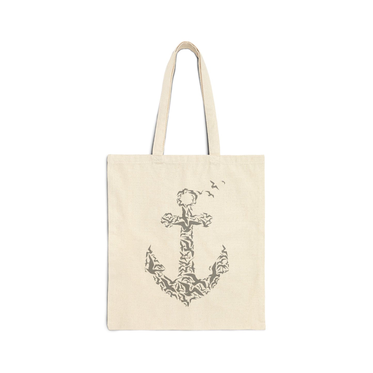 Nautical Cotton Canvas Tote Bag with Anchor Design