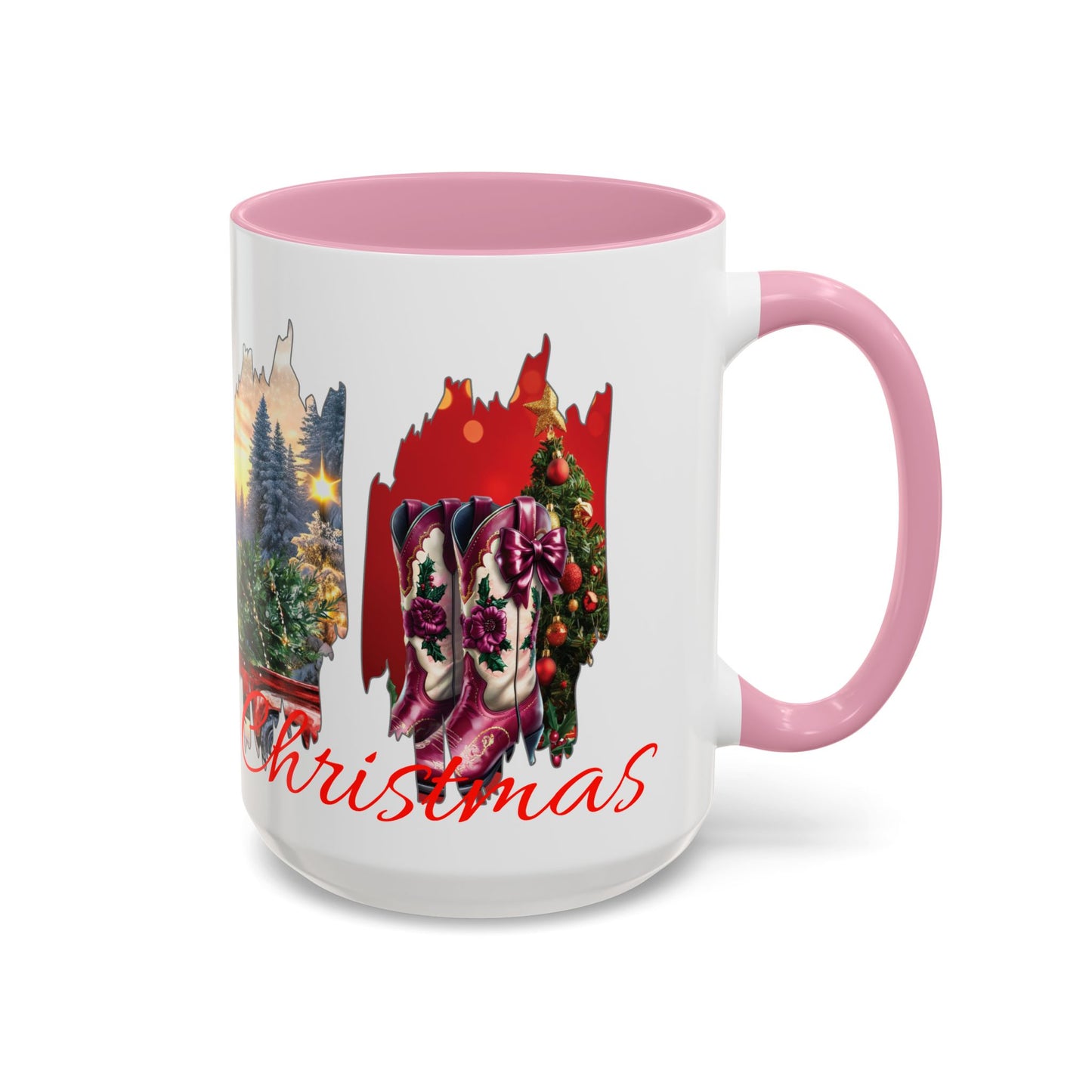 Christmas Collage Mug Highland cow (11oz/15oz)