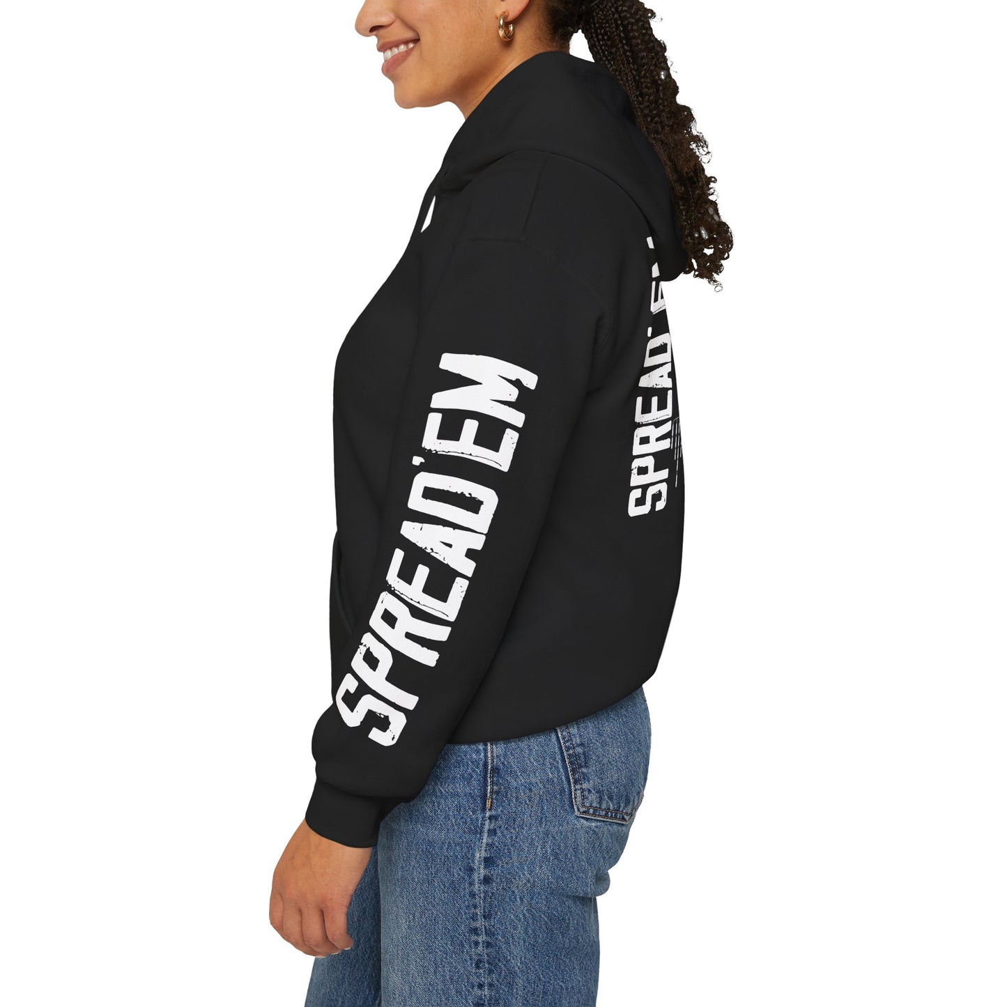 Tuna Fish Hoodie — 'SPREAD 'EM' Fishing Graphic Pullover