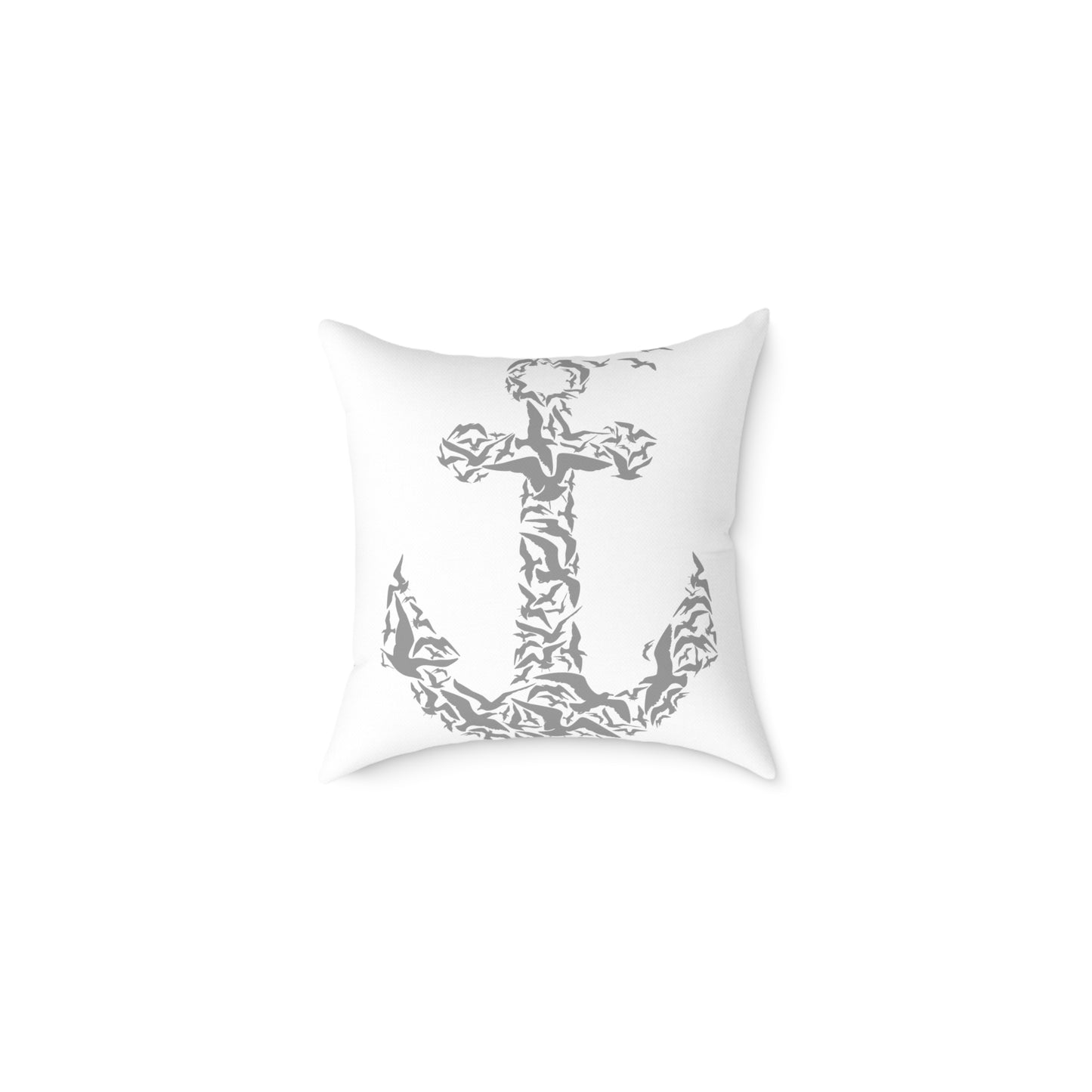 Nautical Anchor Throw Pillow