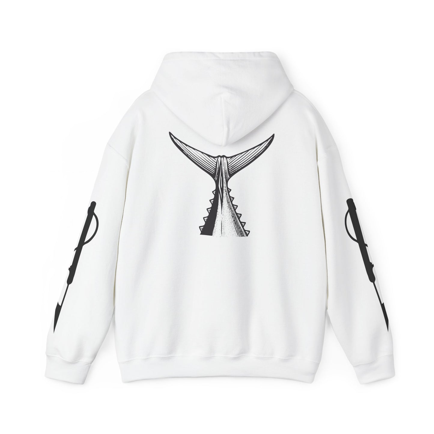 Vintage Tuna Illustration Fishing Hoodie