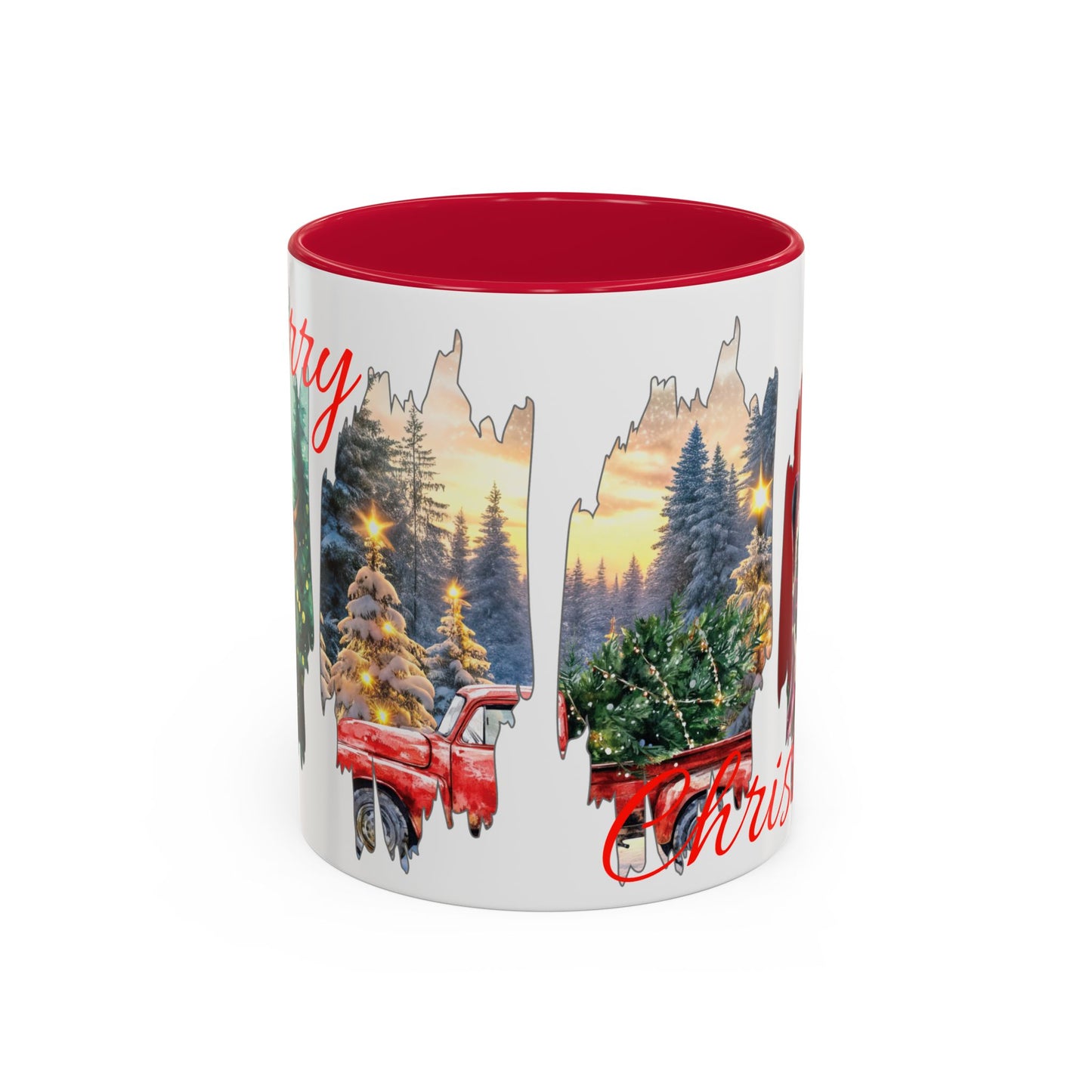 Christmas Collage Mug Highland cow (11oz/15oz)