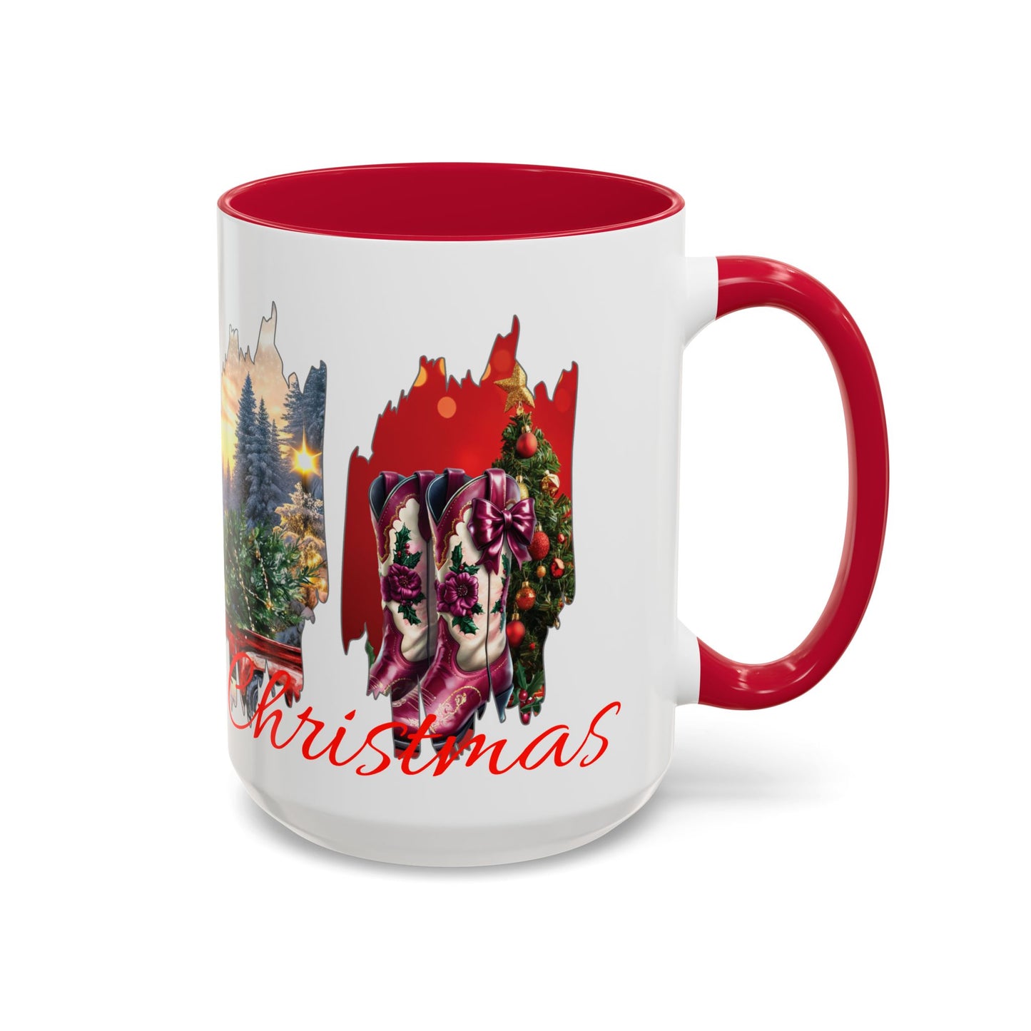 Christmas Collage Mug Highland cow (11oz/15oz)