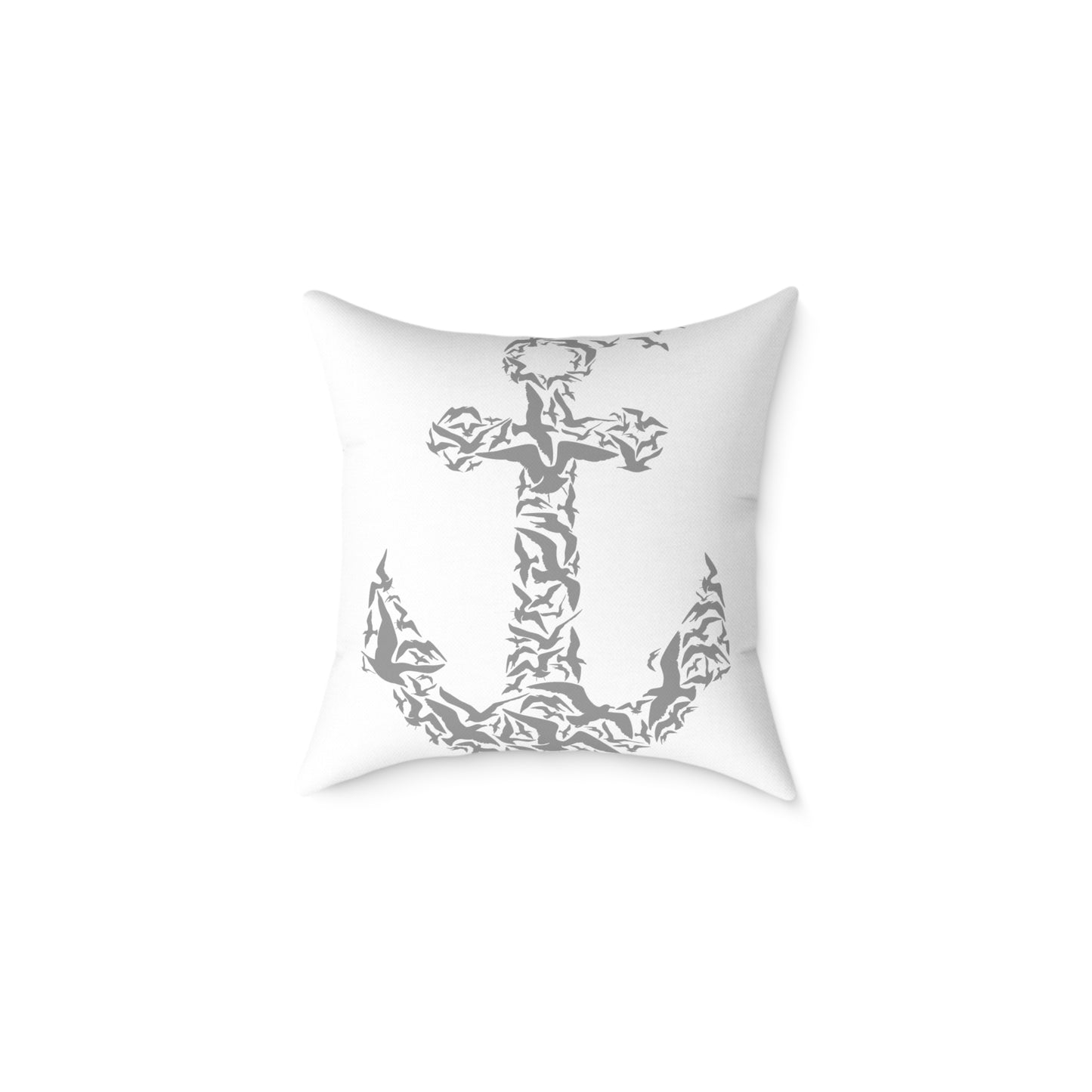 Nautical Anchor Throw Pillow