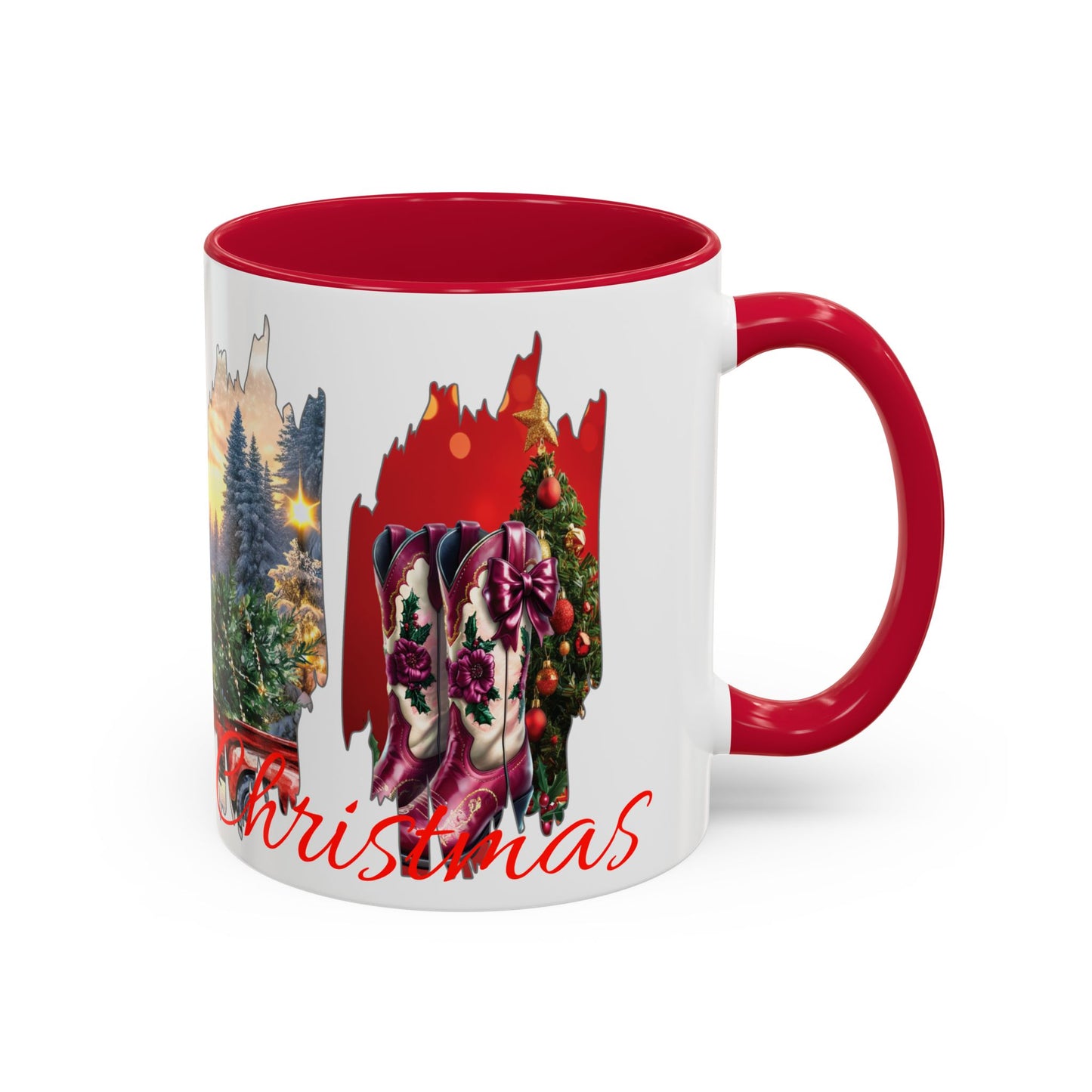 Christmas Collage Mug Highland cow (11oz/15oz)