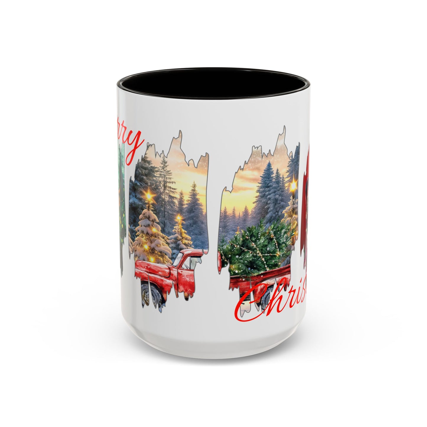 Christmas Collage Mug Highland cow (11oz/15oz)