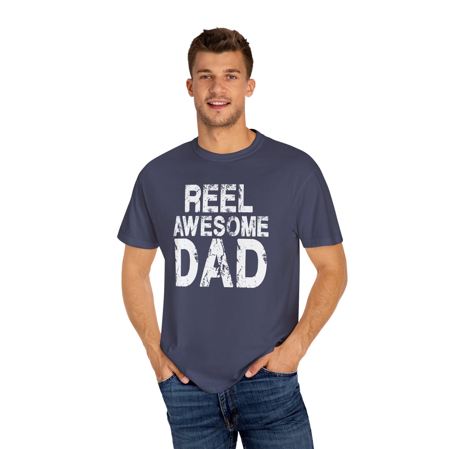 Reel Awesome Dad T-Shirt, Unisex Gift, Father's Day Tee, Casual Wear, Fishing Enthusiast Shirt, Dad Gift Idea