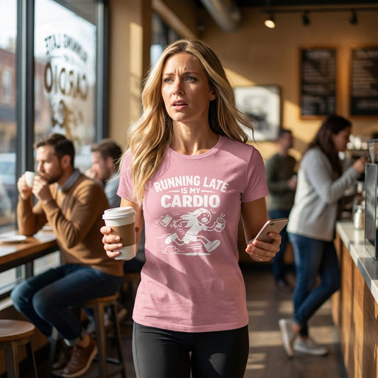 Running Late Is My Cardio T-Shirt | Funny  Shirt