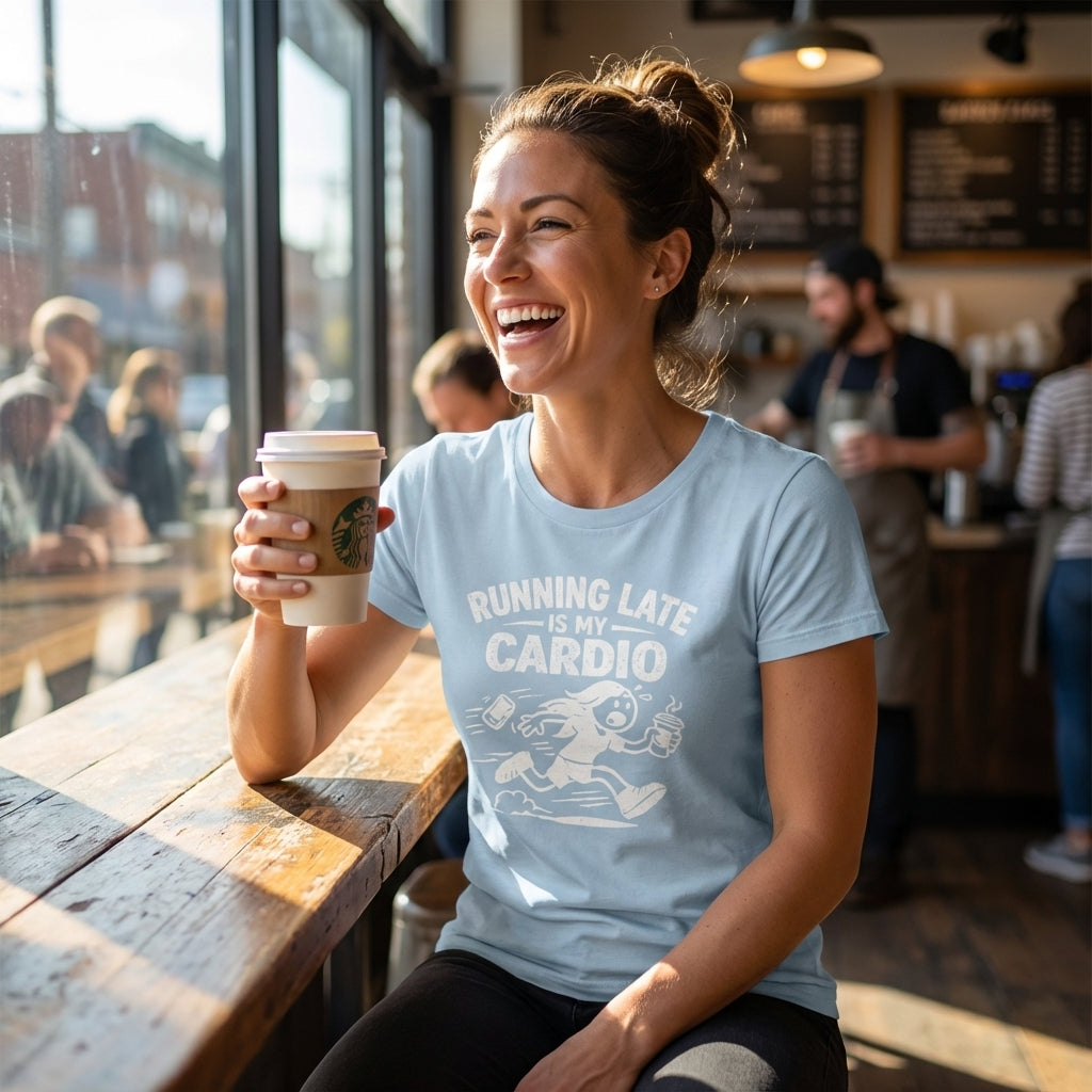 Running Late Is My Cardio T-Shirt | Funny  Shirt