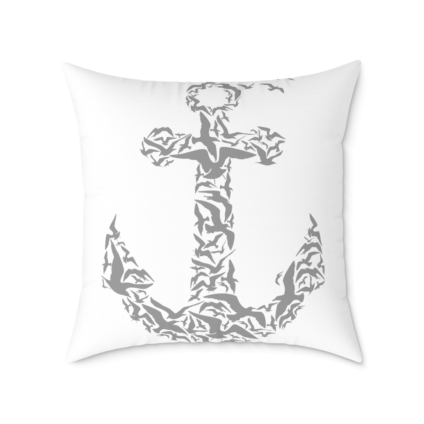 Nautical Anchor Throw Pillow