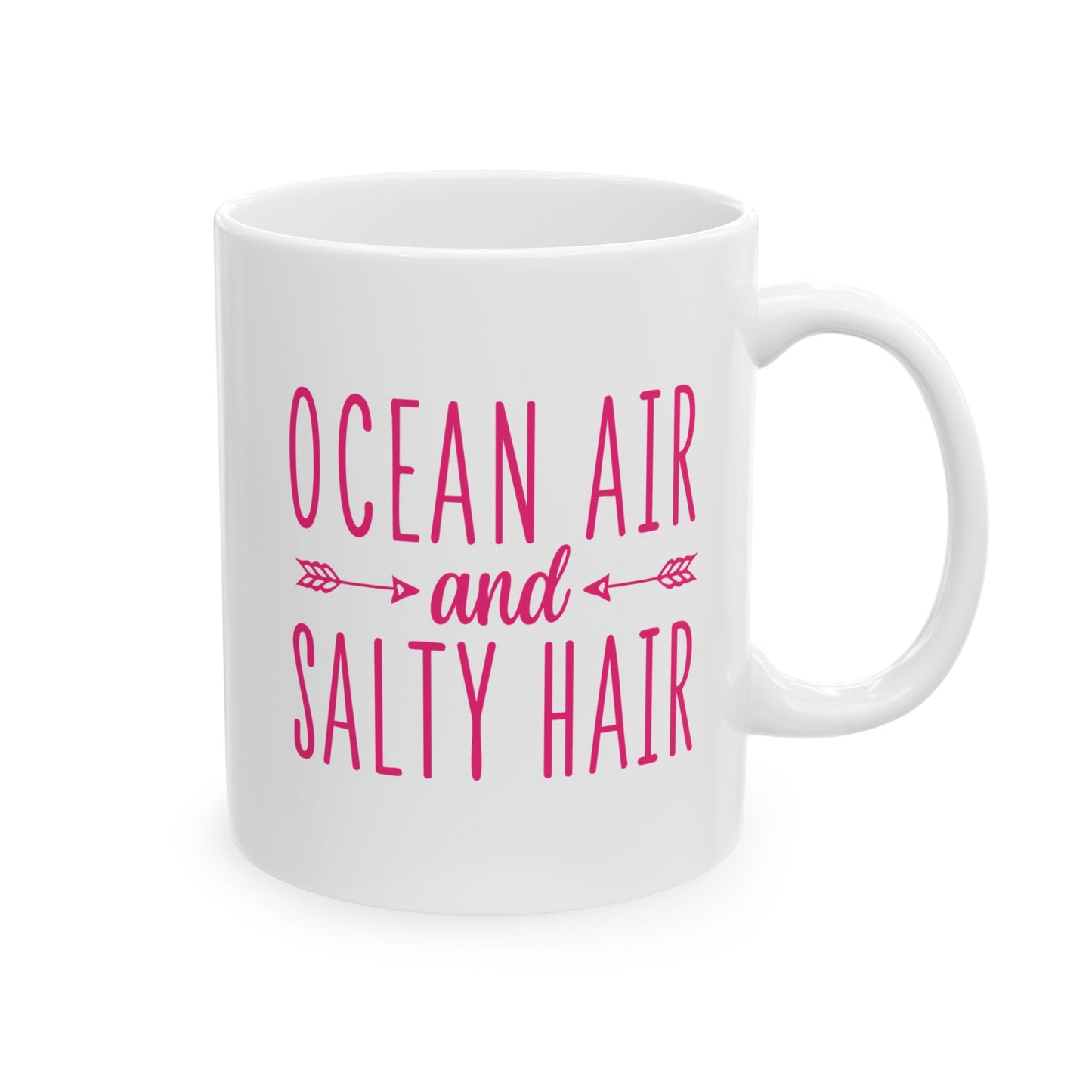 Beach Vibes Ceramic Mug - Ocean Air Salty Hair -