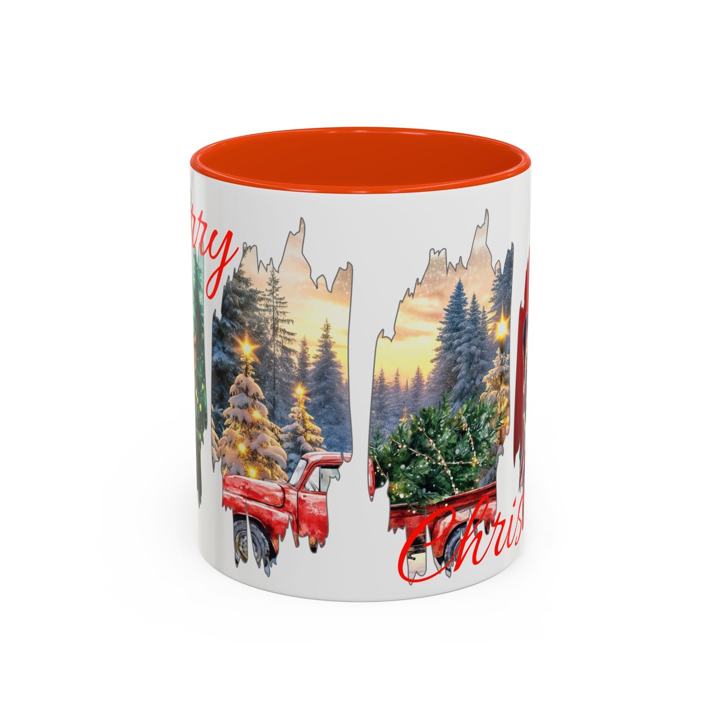 Christmas Collage Mug Highland cow (11oz/15oz)