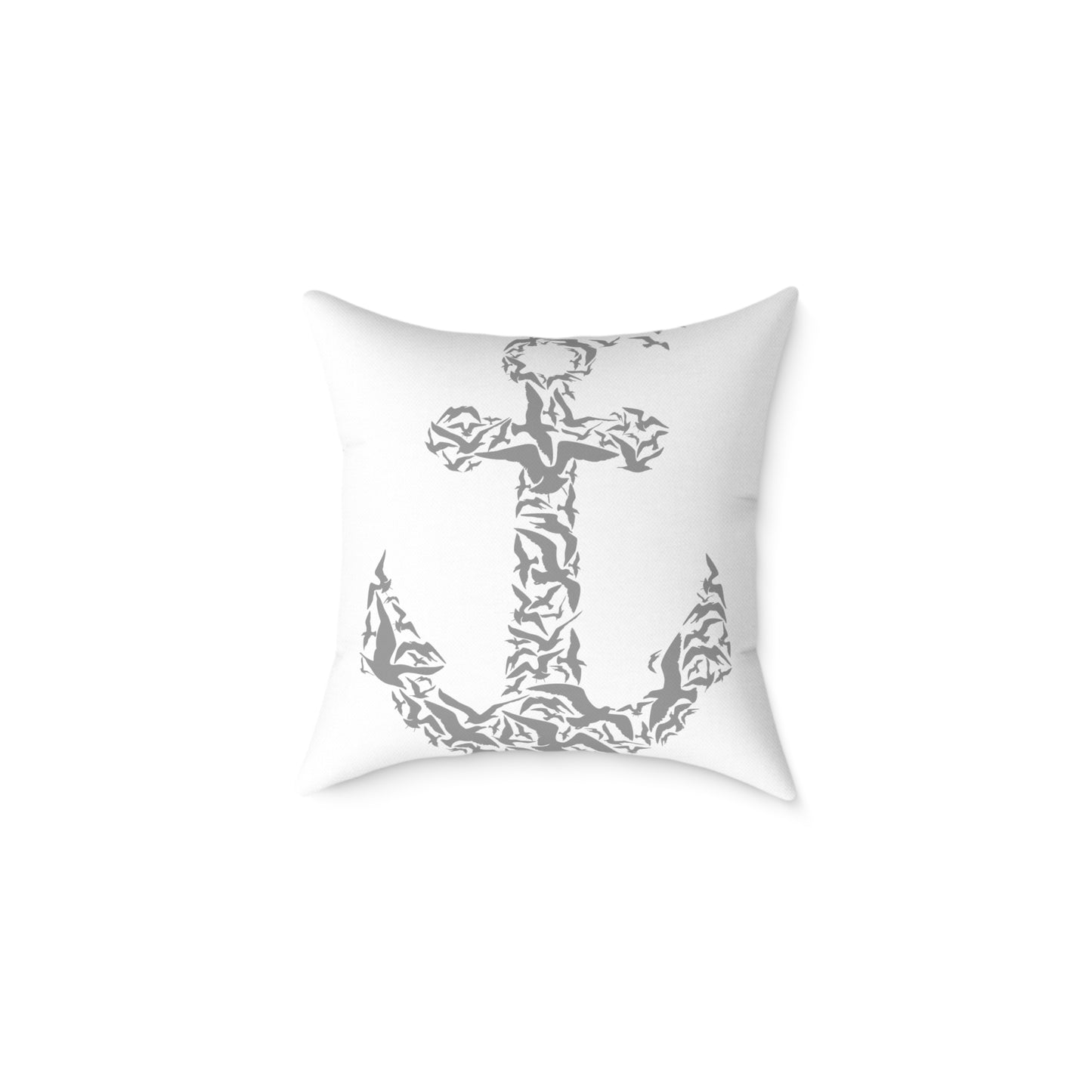 Nautical Anchor Throw Pillow