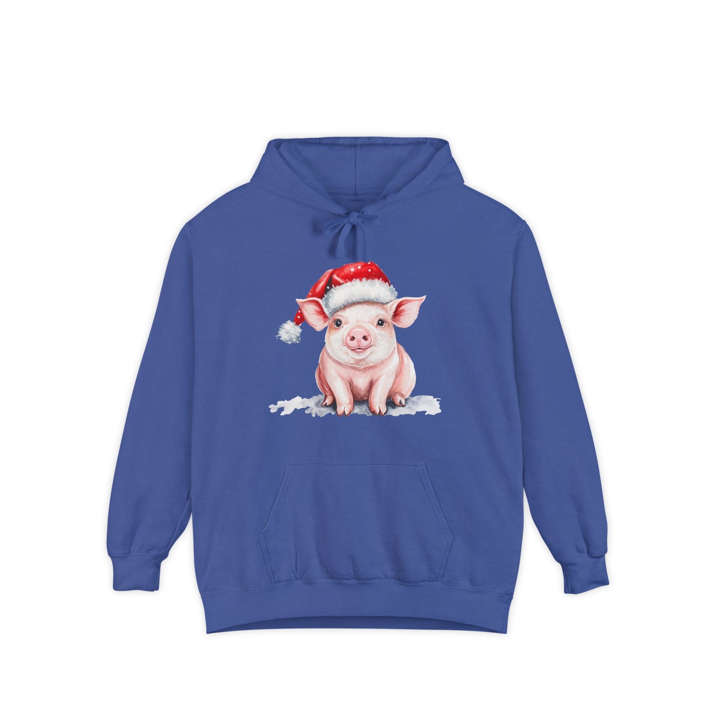 Cozy Christmas Pig  Hoodie | Holiday Gift, Funny Hoodie, Animal Lover Gift, Winter Wear, Cute Christmas Sweatshirt