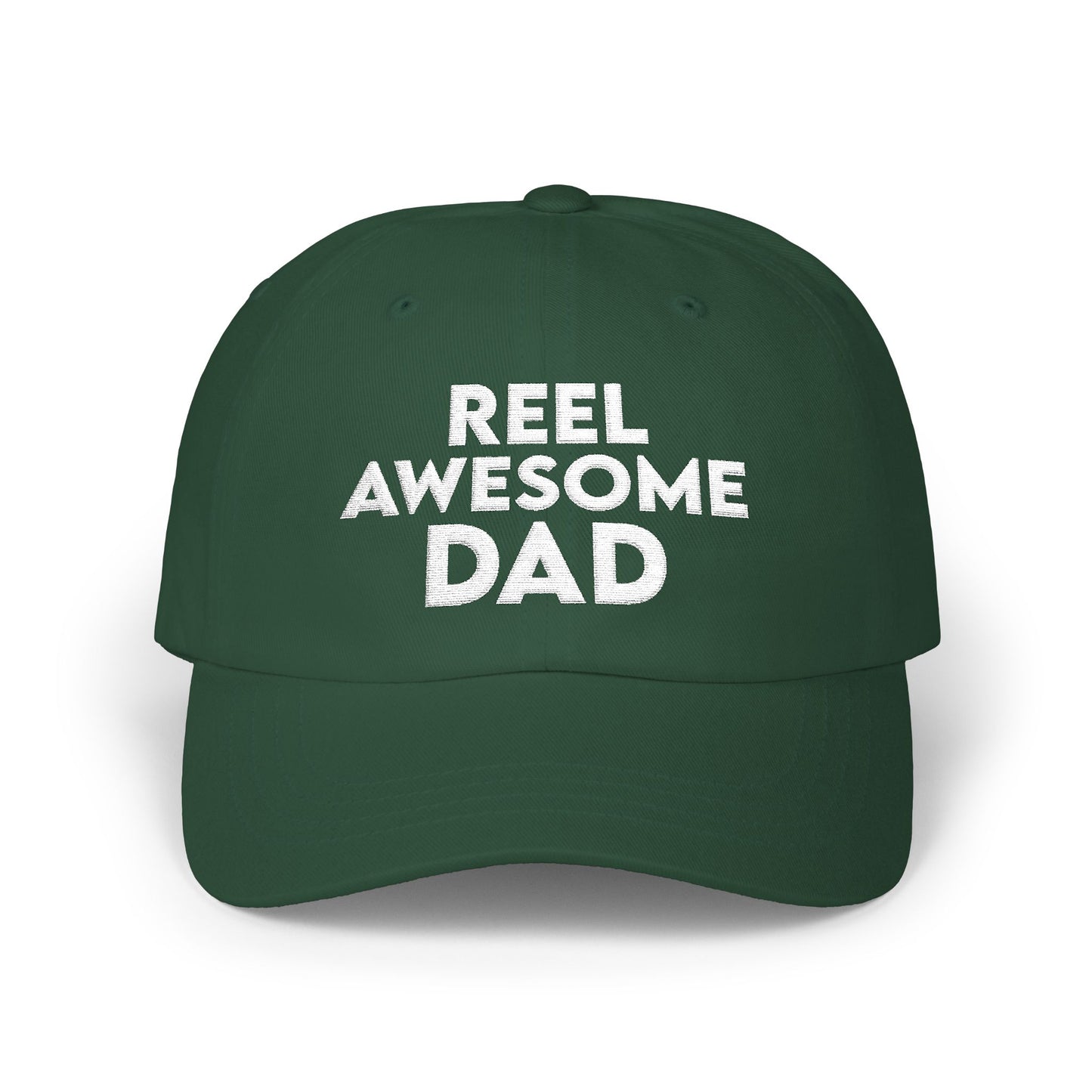 Reel Awesome Dad Cap - Perfect Gift for Dad, Casual Wear, Outdoor Activities, Birthday, Dad's Day