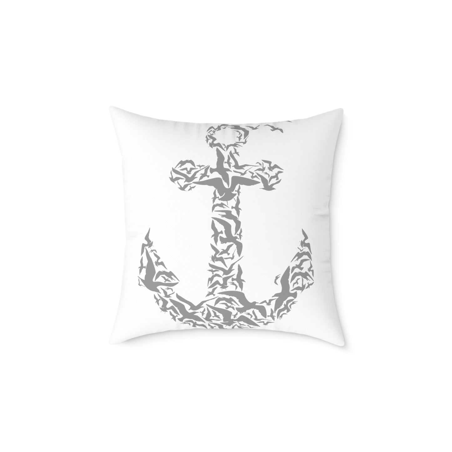 Nautical Anchor Throw Pillow