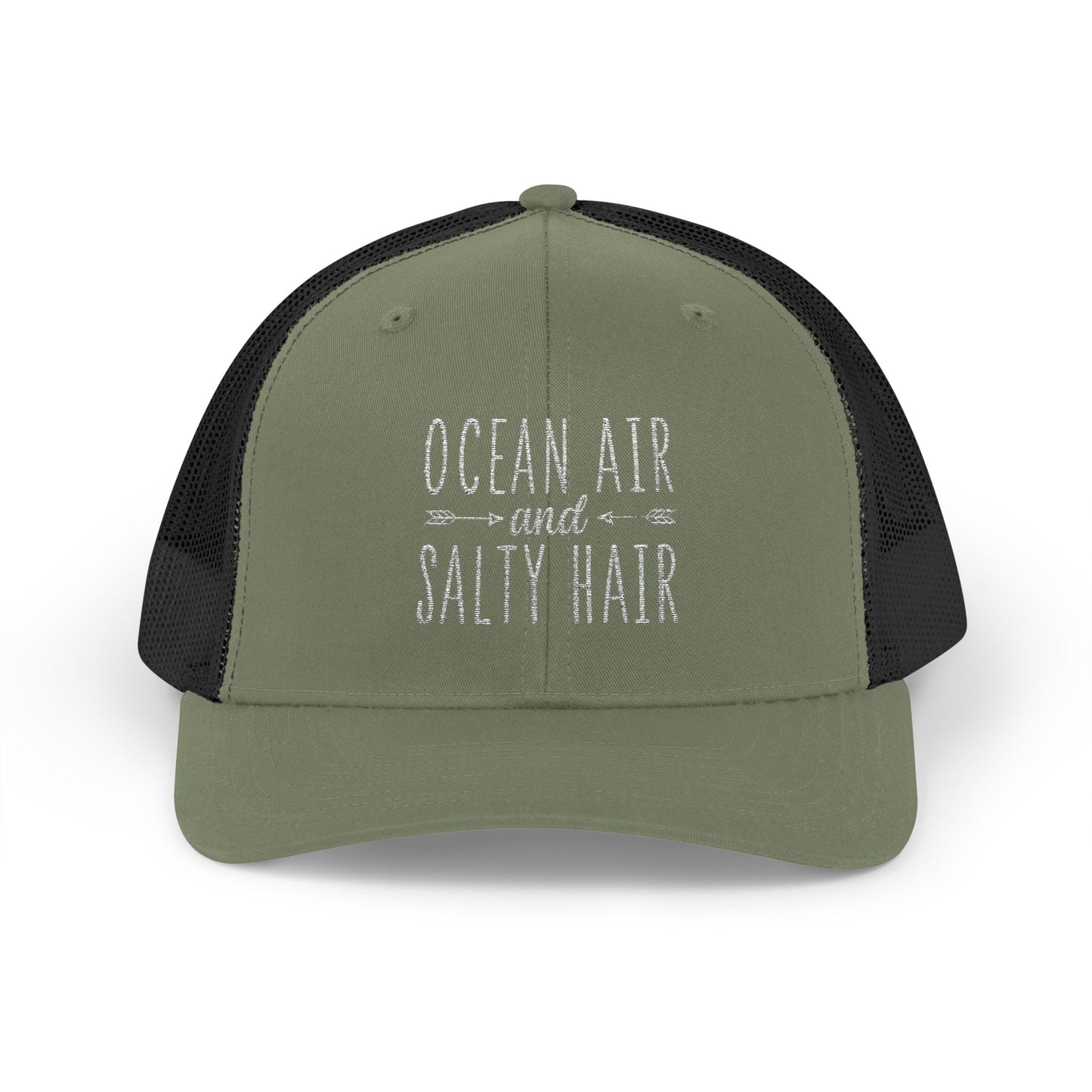 Snapback Trucker Cap -Ocean Air & Salty Hair-