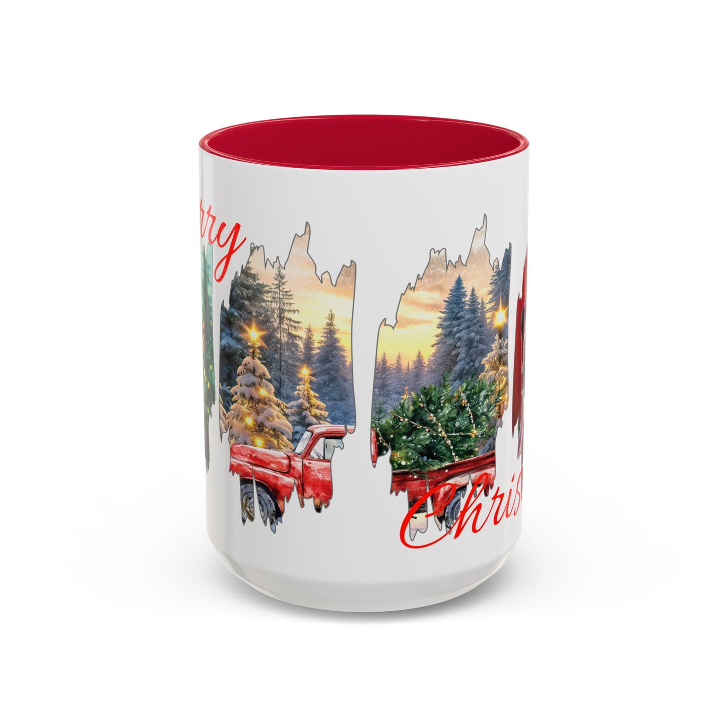 Christmas Collage Mug Highland cow (11oz/15oz)