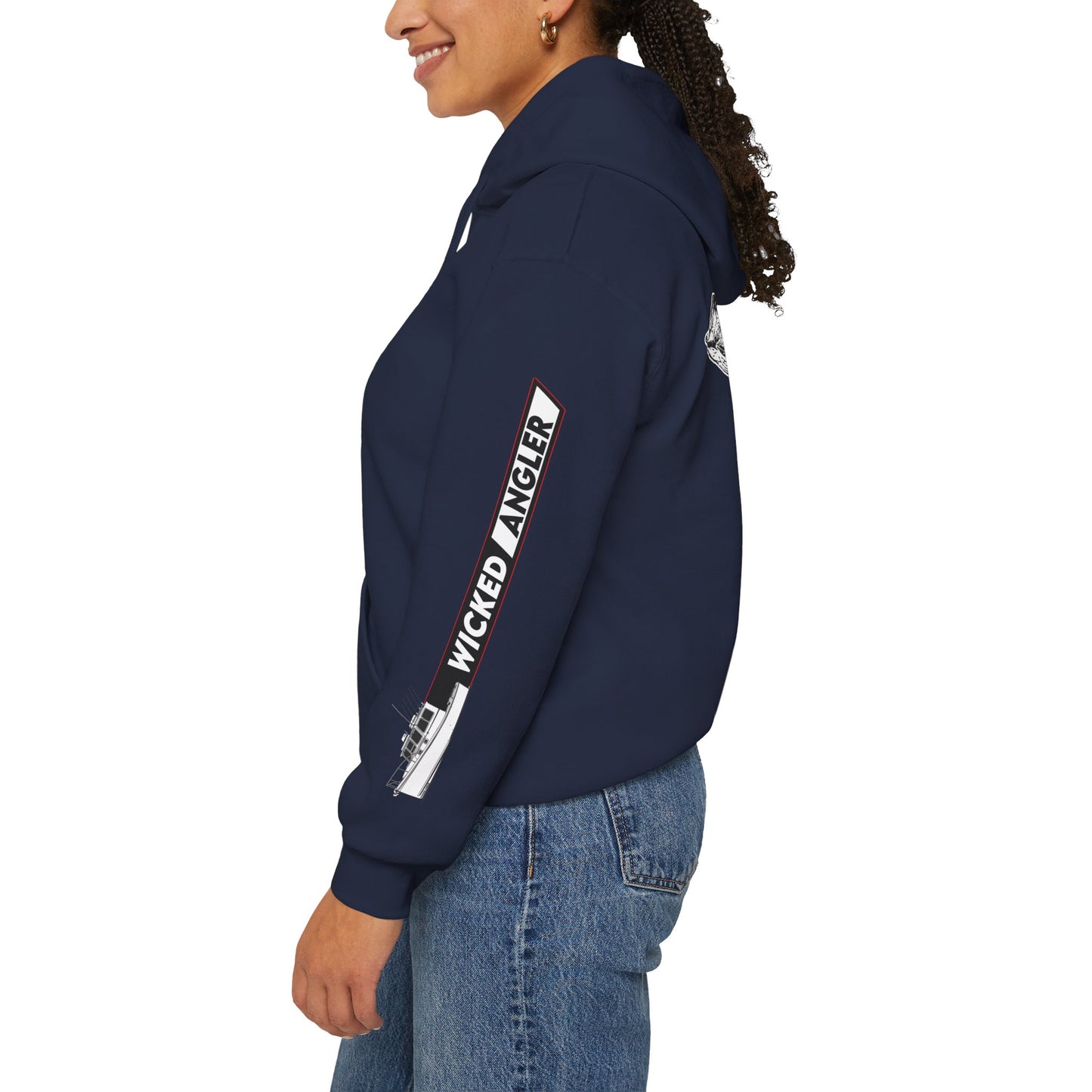 Wicked Angler Fishing Hoodie – Vintage Fish Graphic Pullover