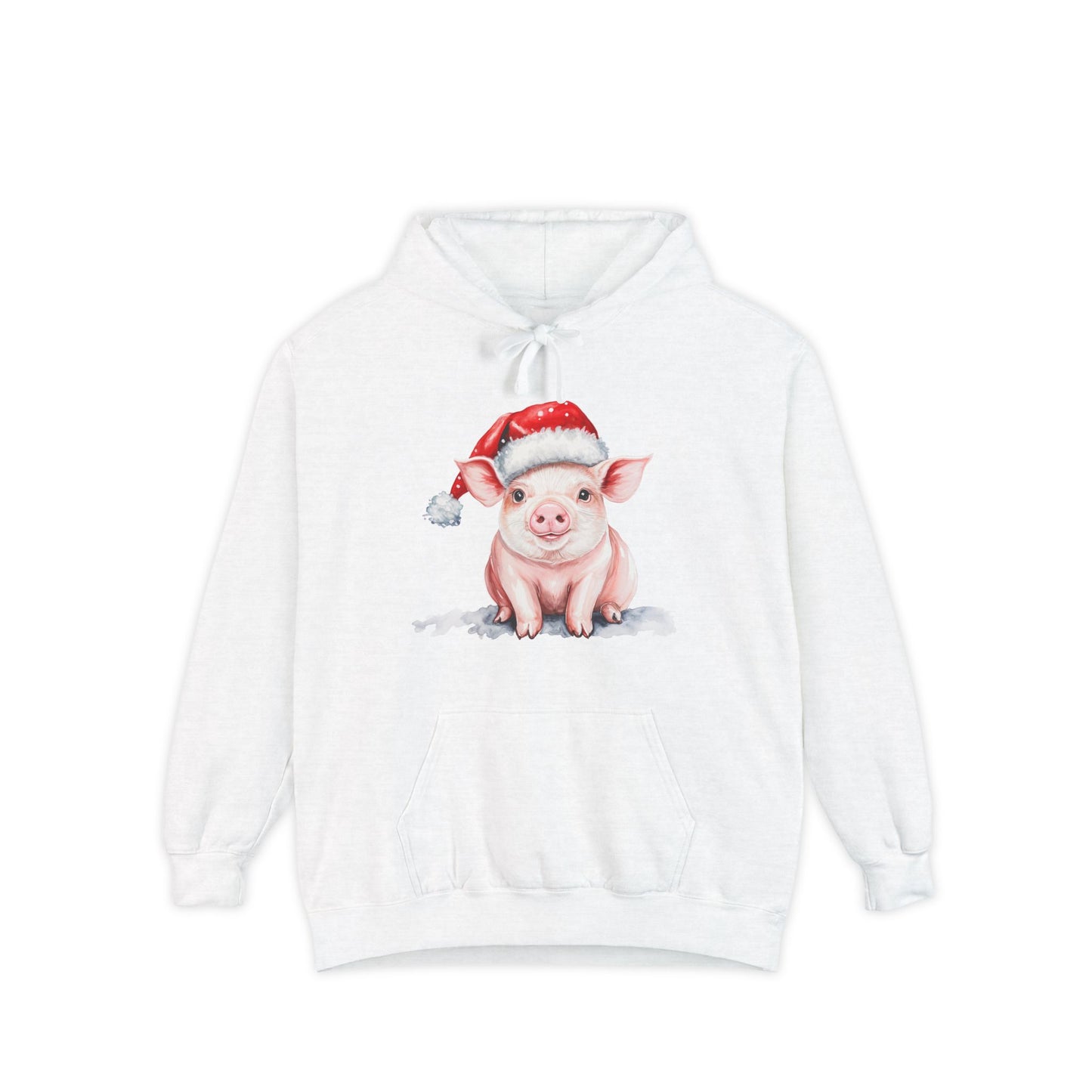 Cozy Christmas Pig  Hoodie | Holiday Gift, Funny Hoodie, Animal Lover Gift, Winter Wear, Cute Christmas Sweatshirt