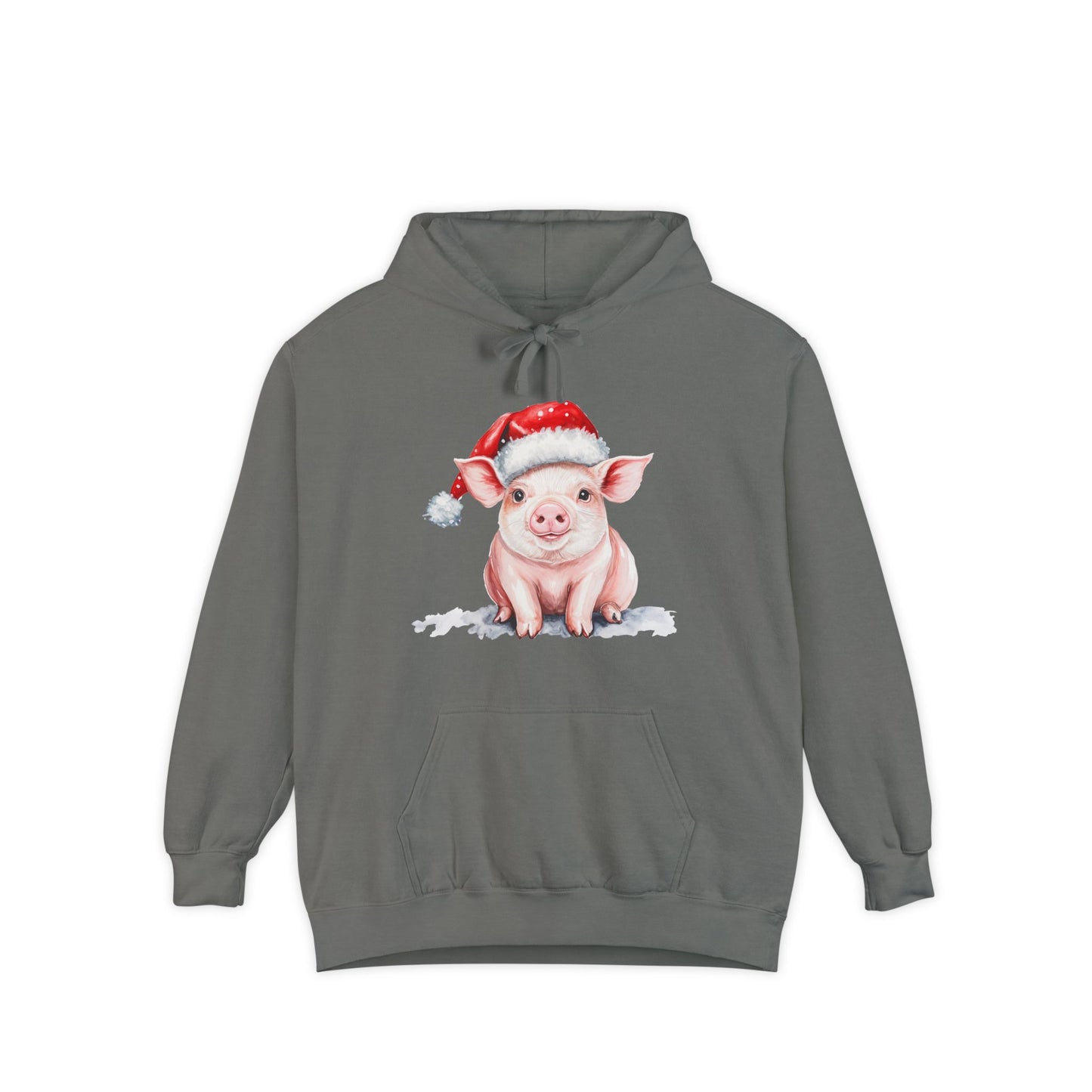 Cozy Christmas Pig  Hoodie | Holiday Gift, Funny Hoodie, Animal Lover Gift, Winter Wear, Cute Christmas Sweatshirt