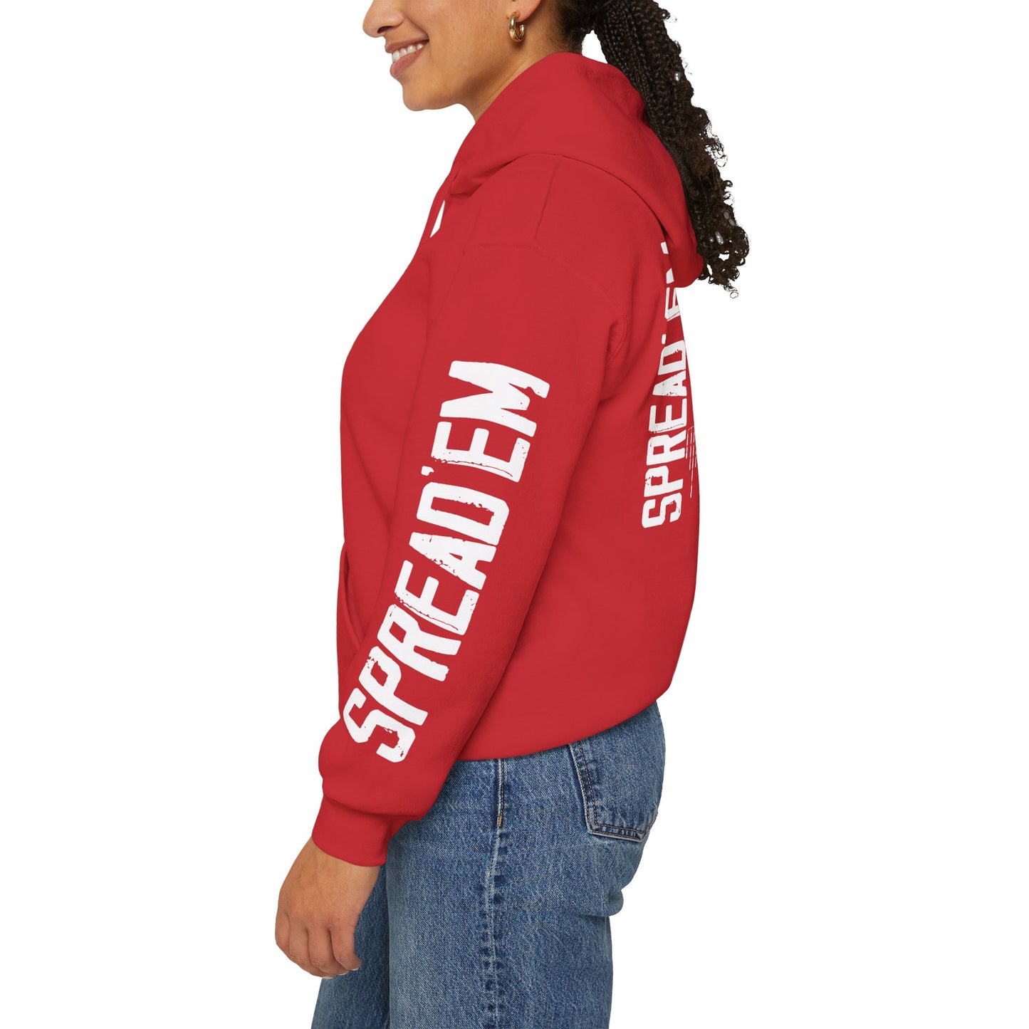 Tuna Fish Hoodie — 'SPREAD 'EM' Fishing Graphic Pullover